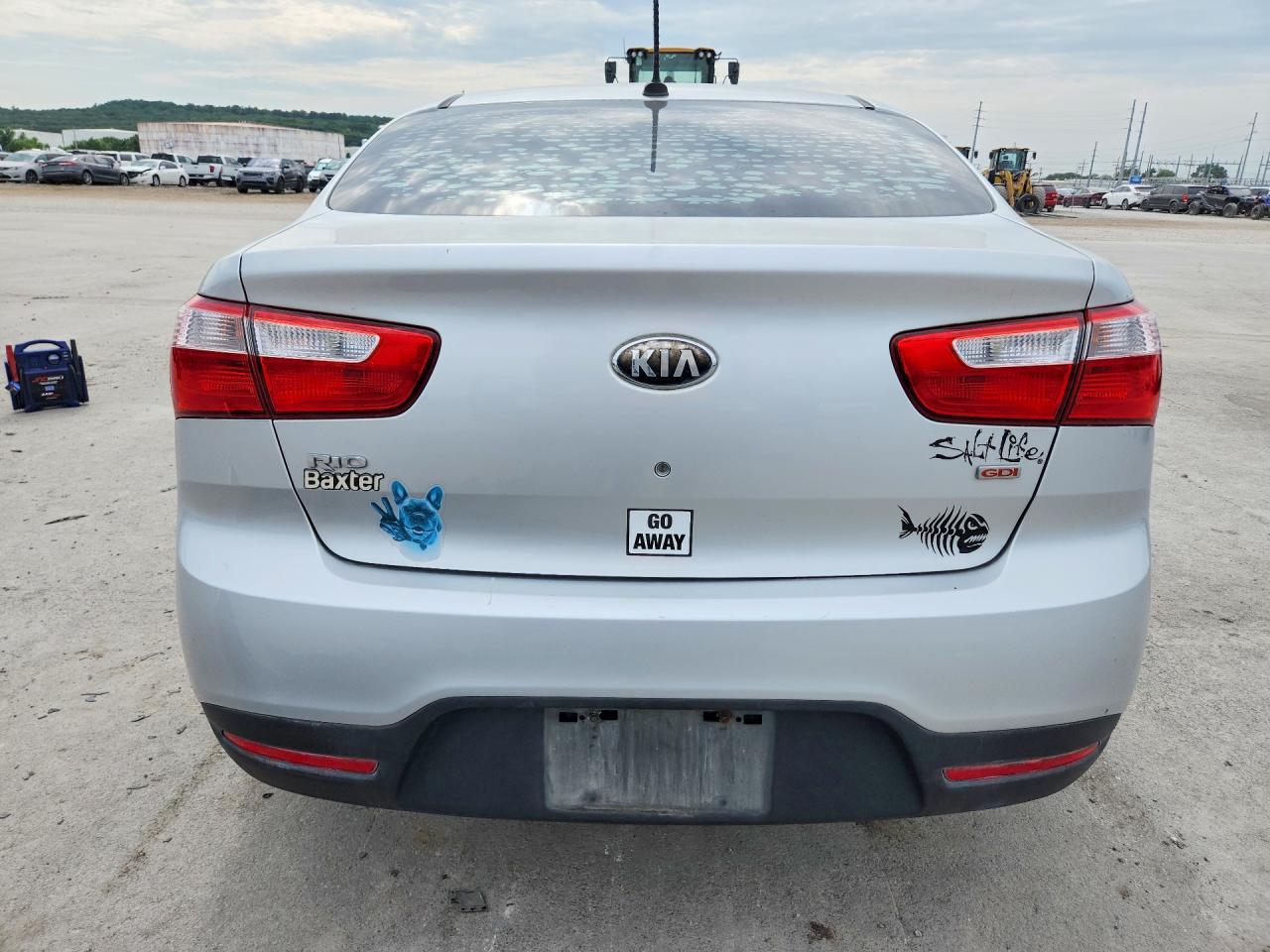 2013 Kia Rio Lx Серебряный vin: KNADM4A3XD6244261