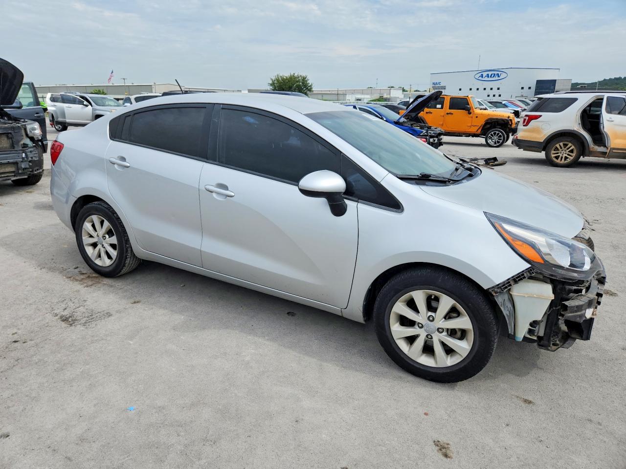 2013 Kia Rio Lx Серебряный vin: KNADM4A3XD6244261