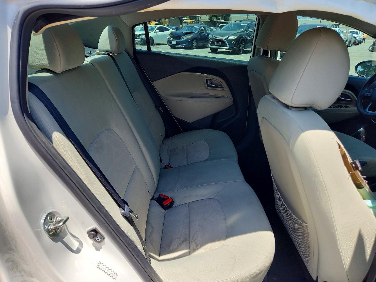 2013 Kia Rio Lx White vin: KNADM4A3XD6245975