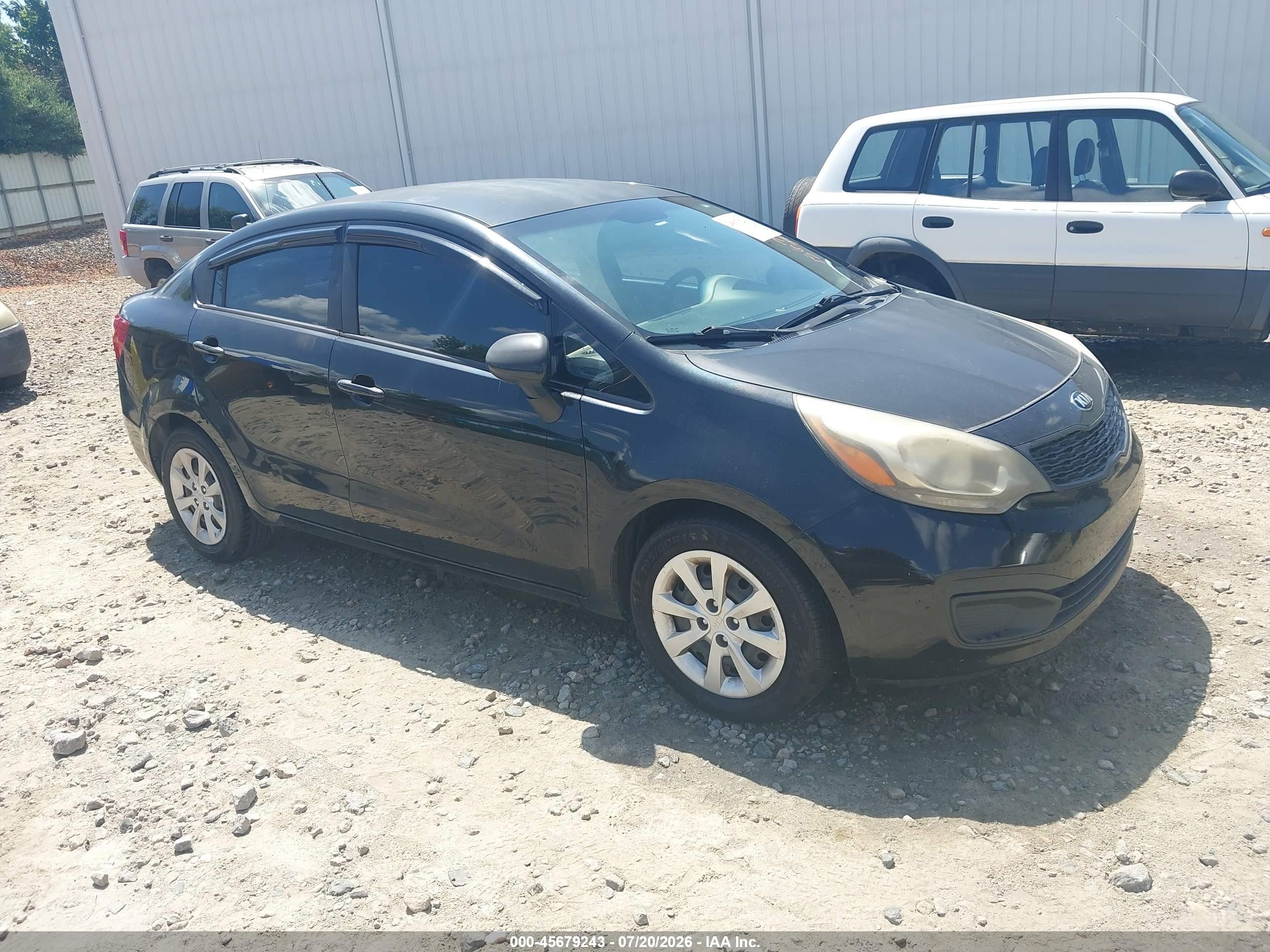 2013 Kia Rio Lx Черный vin: KNADM4A3XD6272531