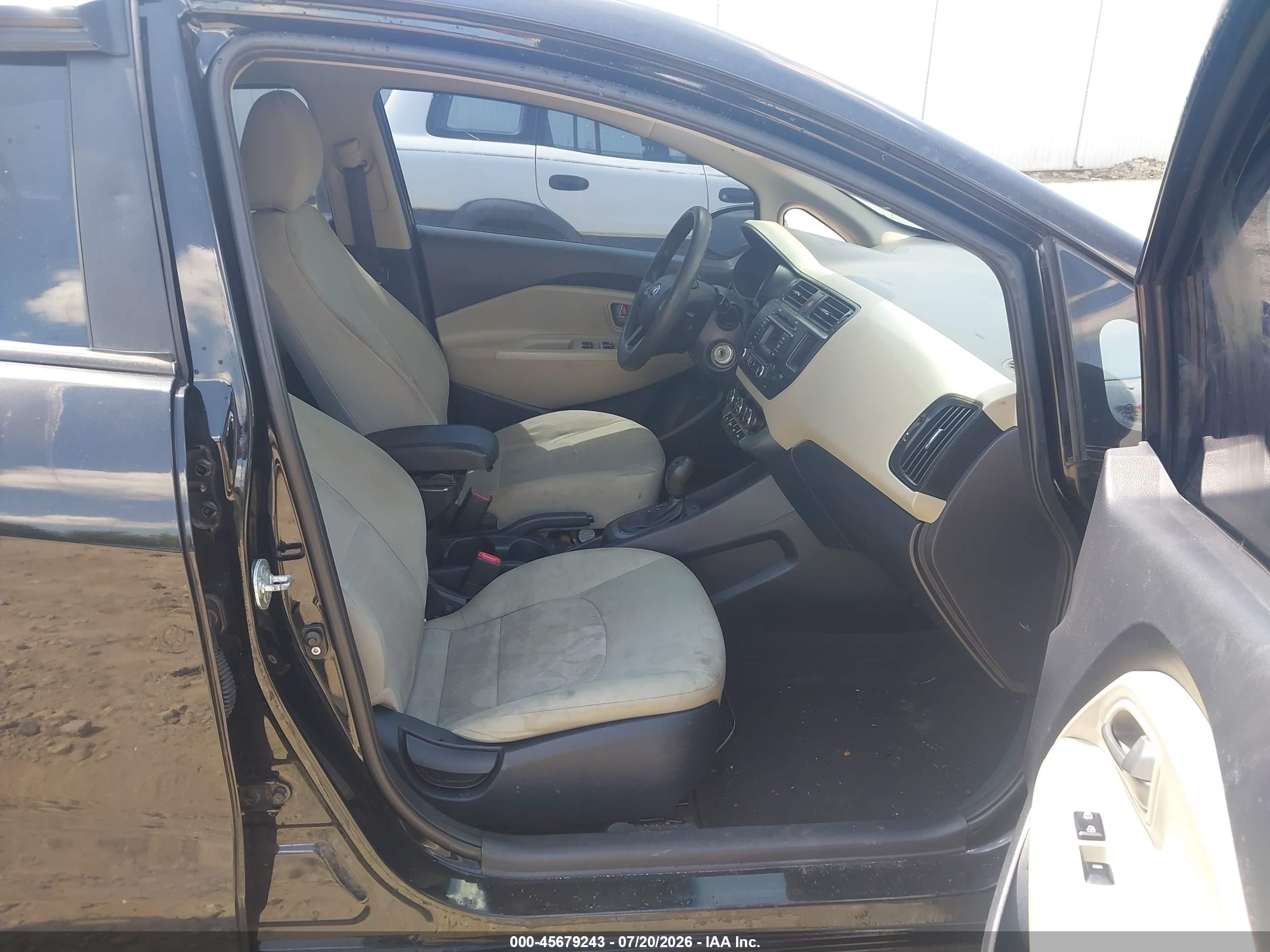 2013 Kia Rio Lx Черный vin: KNADM4A3XD6272531