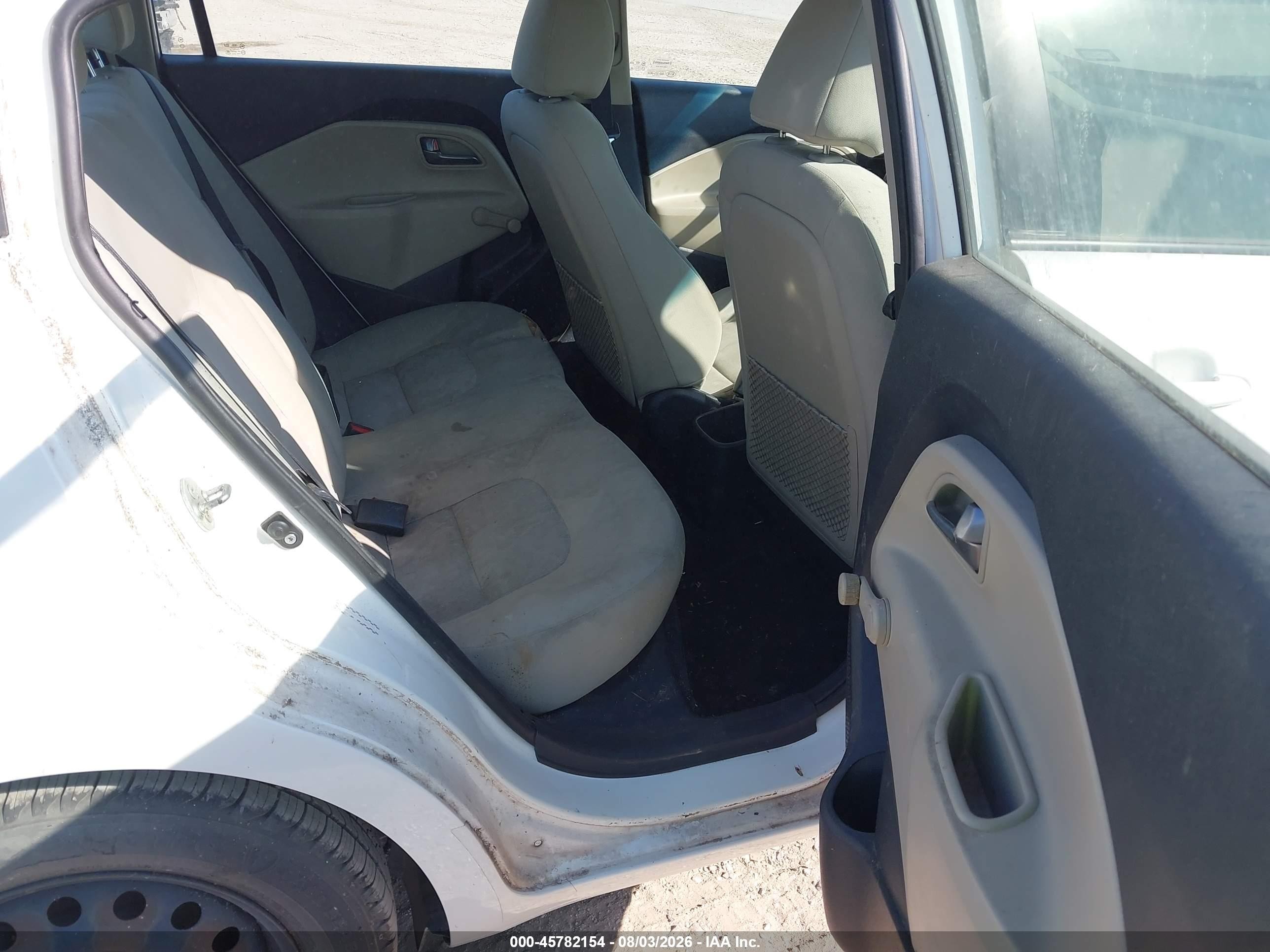 2013 Kia Rio Lx White vin: KNADM4A3XD6288485