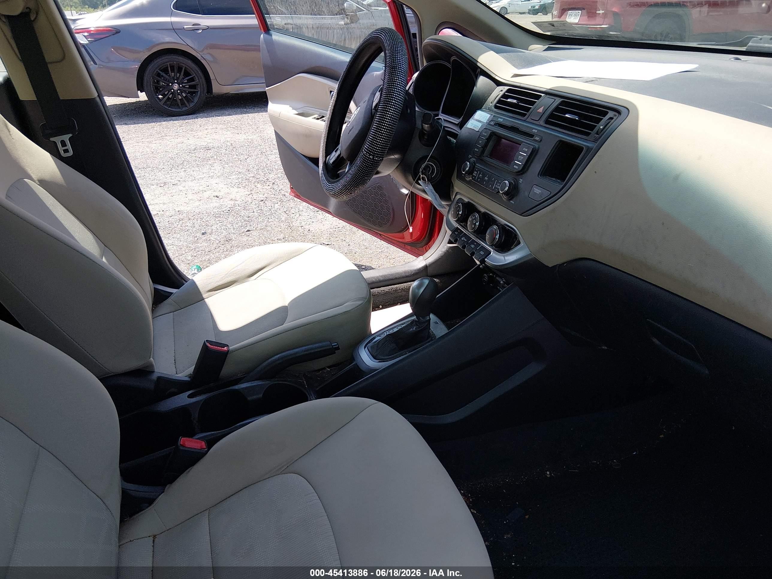 2013 Kia Rio Lx Красный vin: KNADM4A3XD6294707