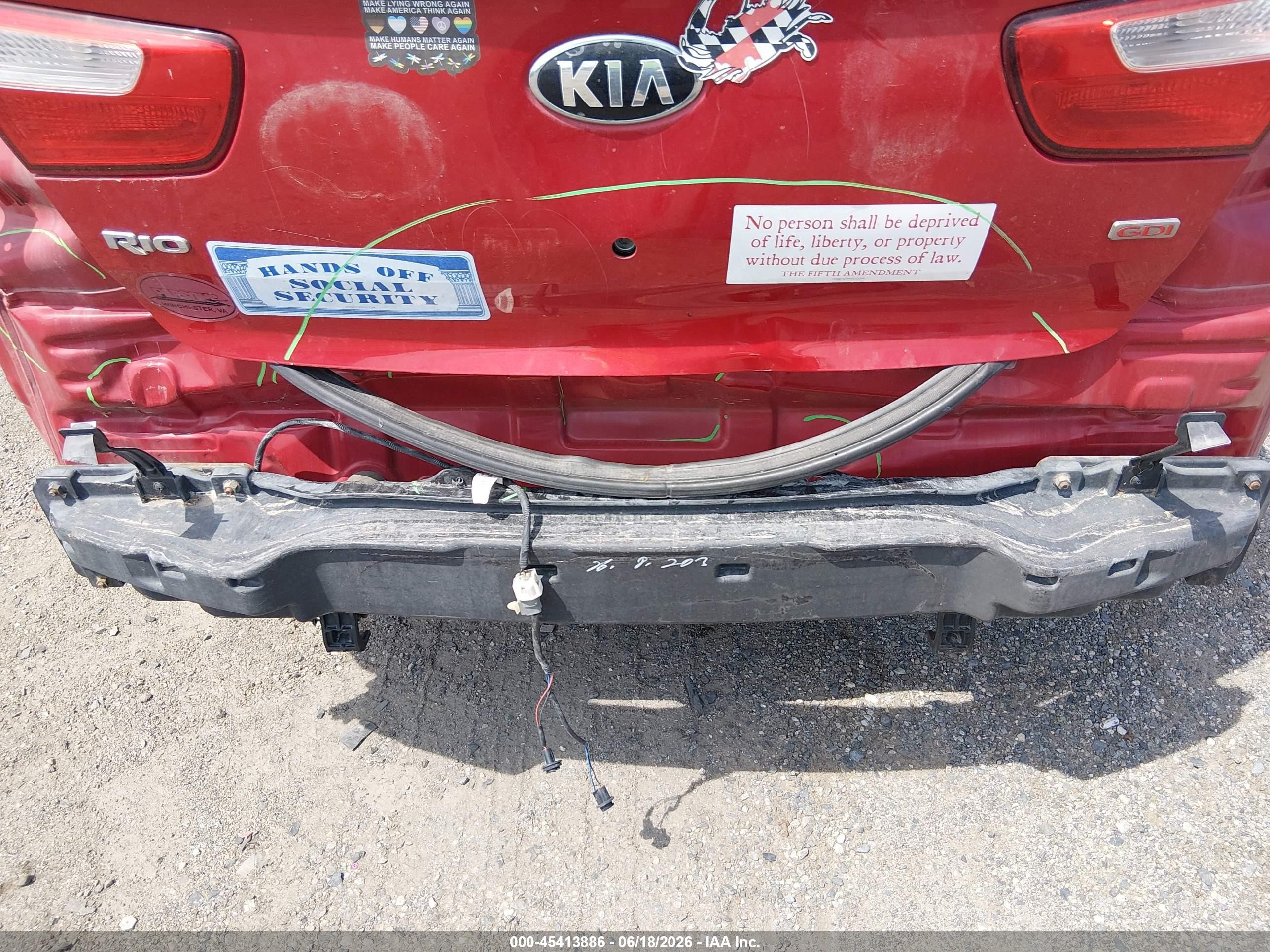 2013 Kia Rio Lx Красный vin: KNADM4A3XD6294707