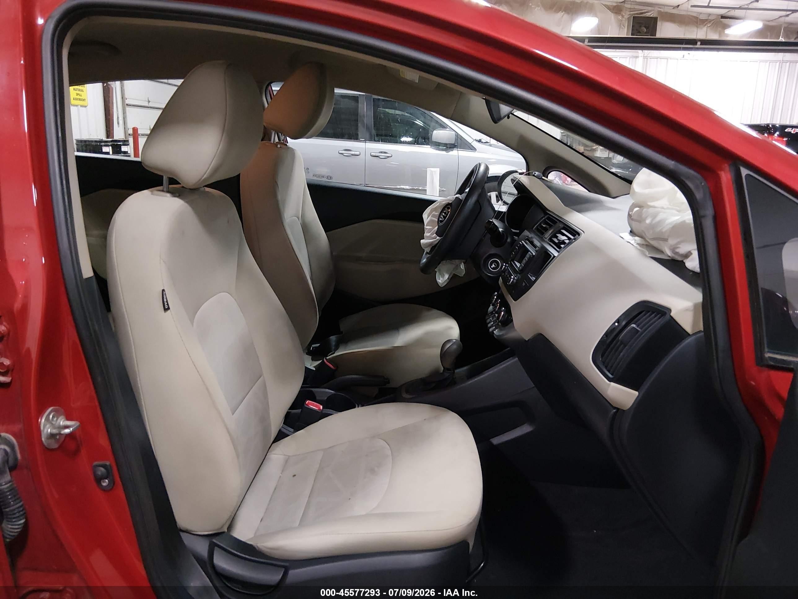 2013 Kia Rio Lx Red vin: KNADM4A3XD6304832