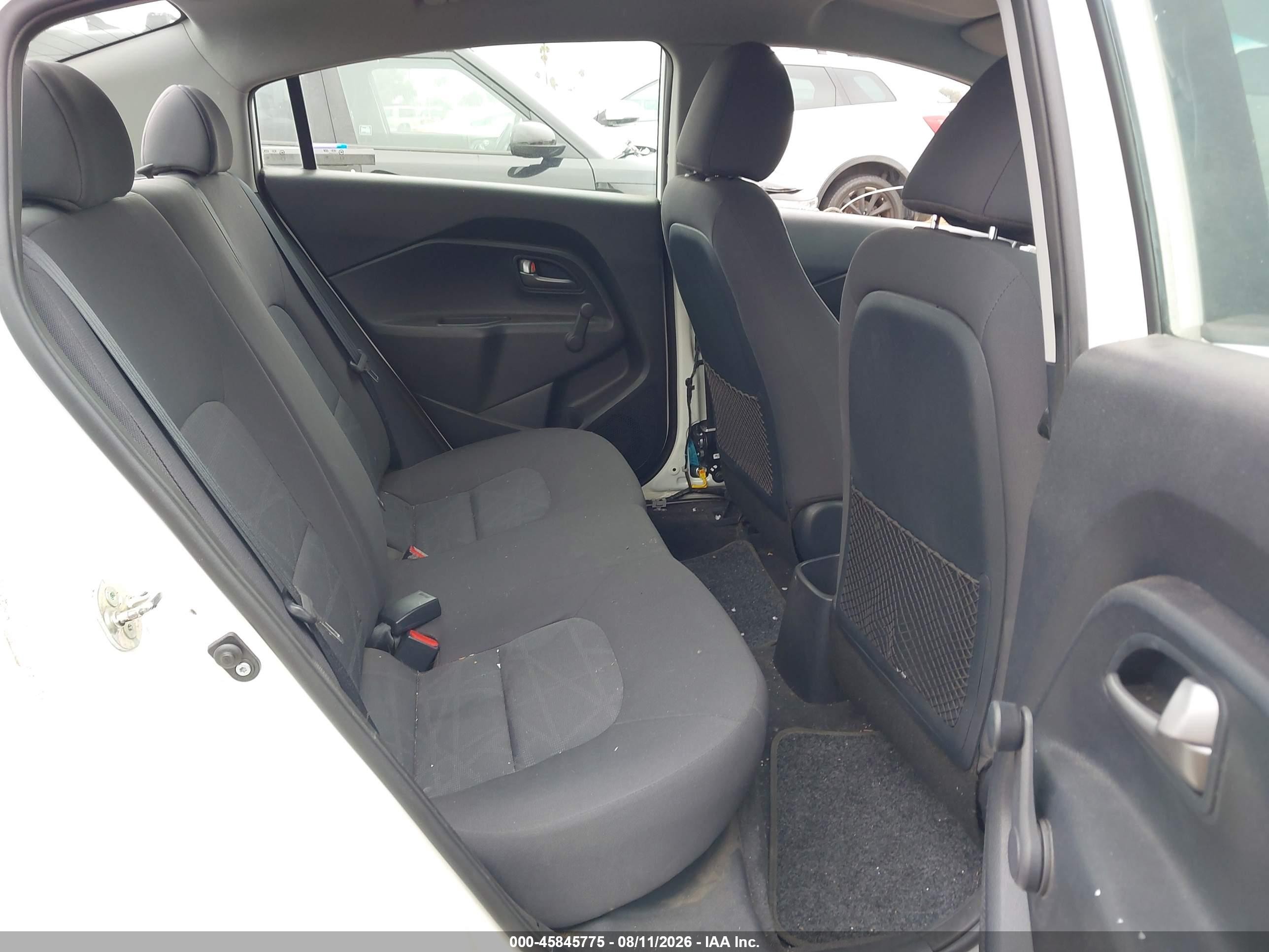 2013 Kia Rio Lx White vin: KNADM4A3XD6308377