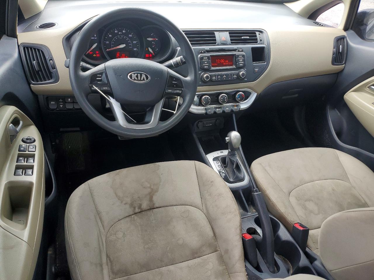 2014 Kia Rio Lx Black vin: KNADM4A3XE6323608
