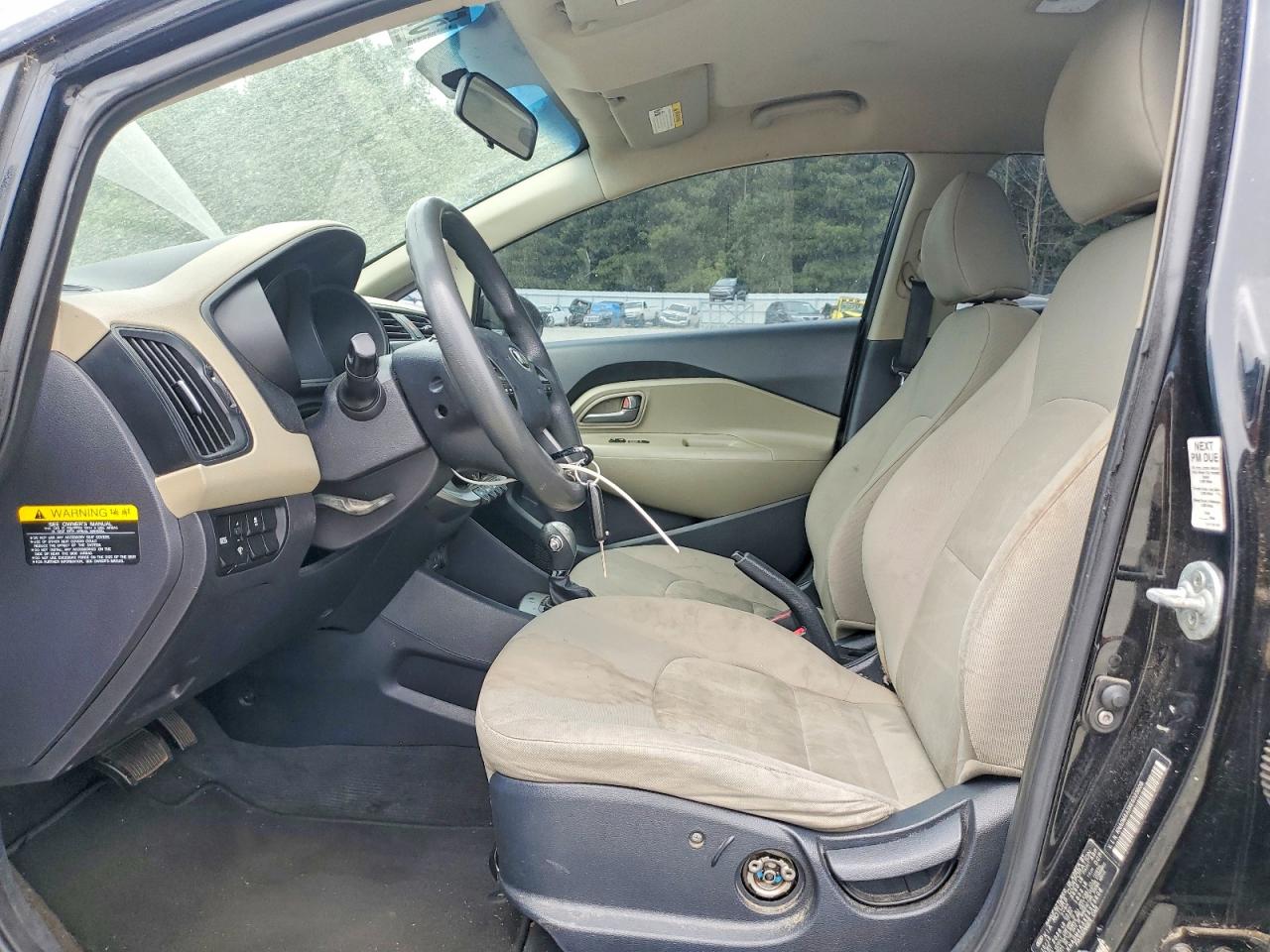 2014 Kia Rio Lx Black vin: KNADM4A3XE6323608