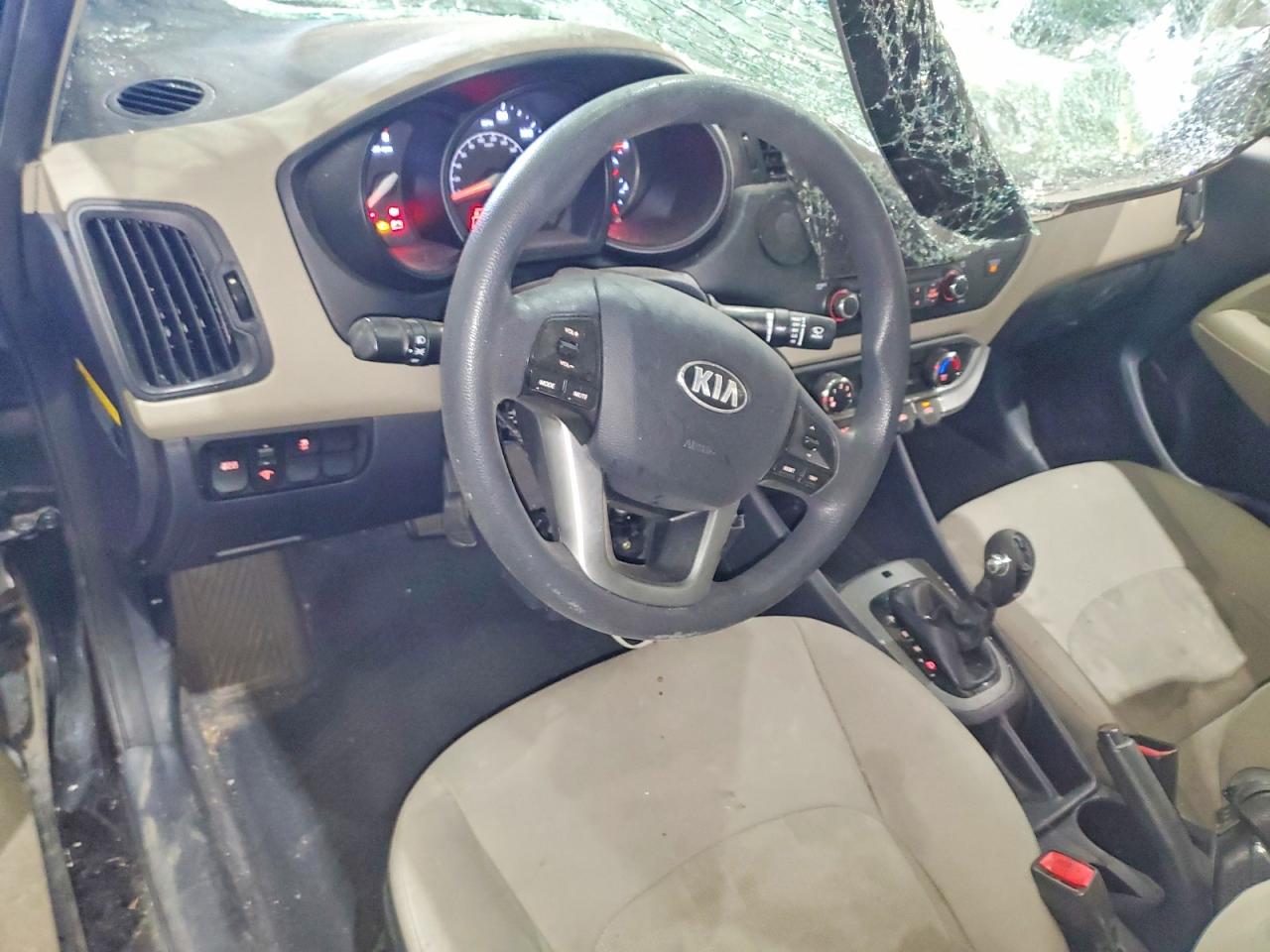 2014 Kia Rio Lx Blue vin: KNADM4A3XE6325794