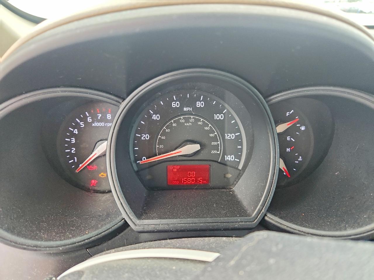 2015 Kia Rio Lx White vin: KNADM4A3XF6437724