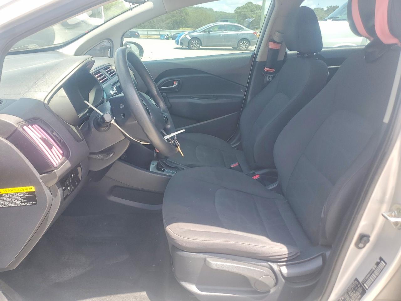 2015 Kia Rio Lx Silver vin: KNADM4A3XF6442339