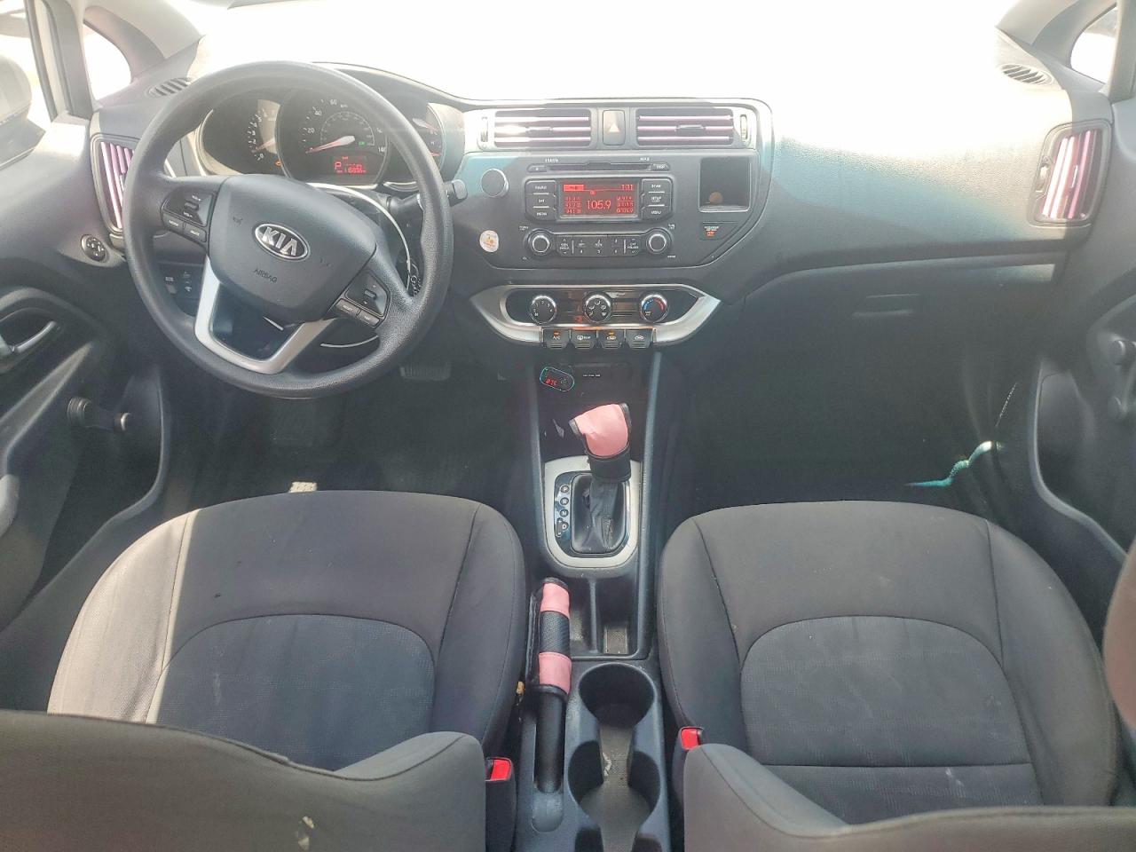 2015 Kia Rio Lx Silver vin: KNADM4A3XF6442339