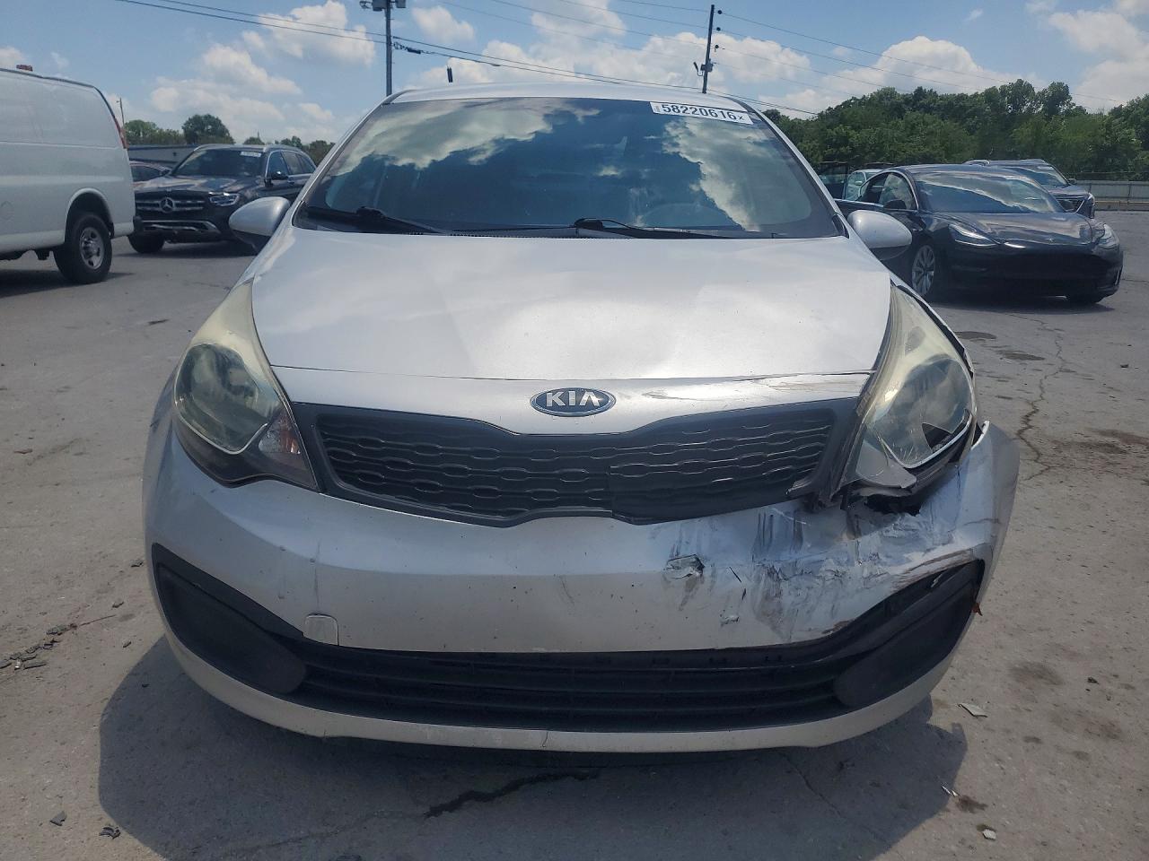 2015 Kia Rio Lx Silver vin: KNADM4A3XF6442339