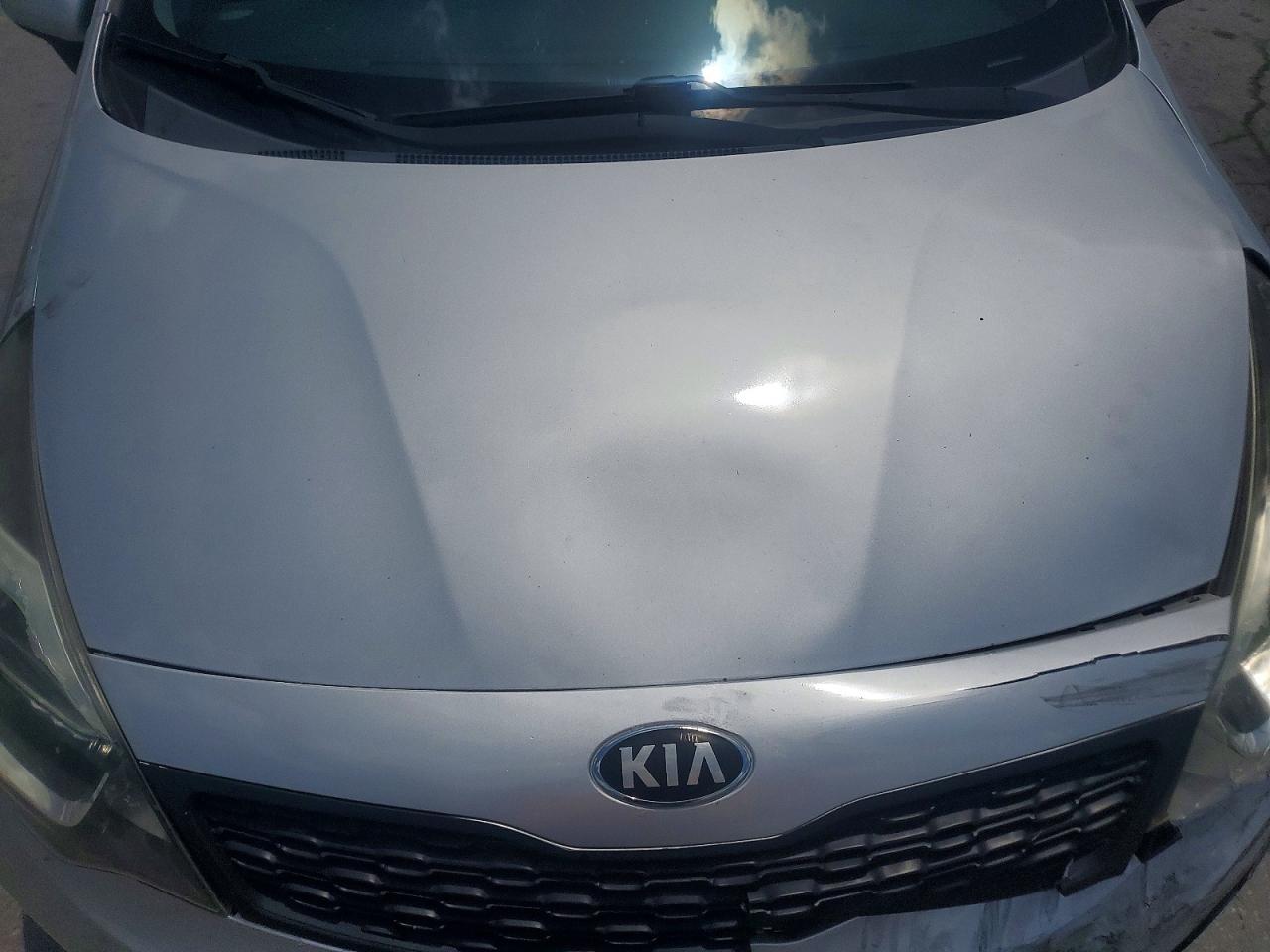 2015 Kia Rio Lx Silver vin: KNADM4A3XF6442339