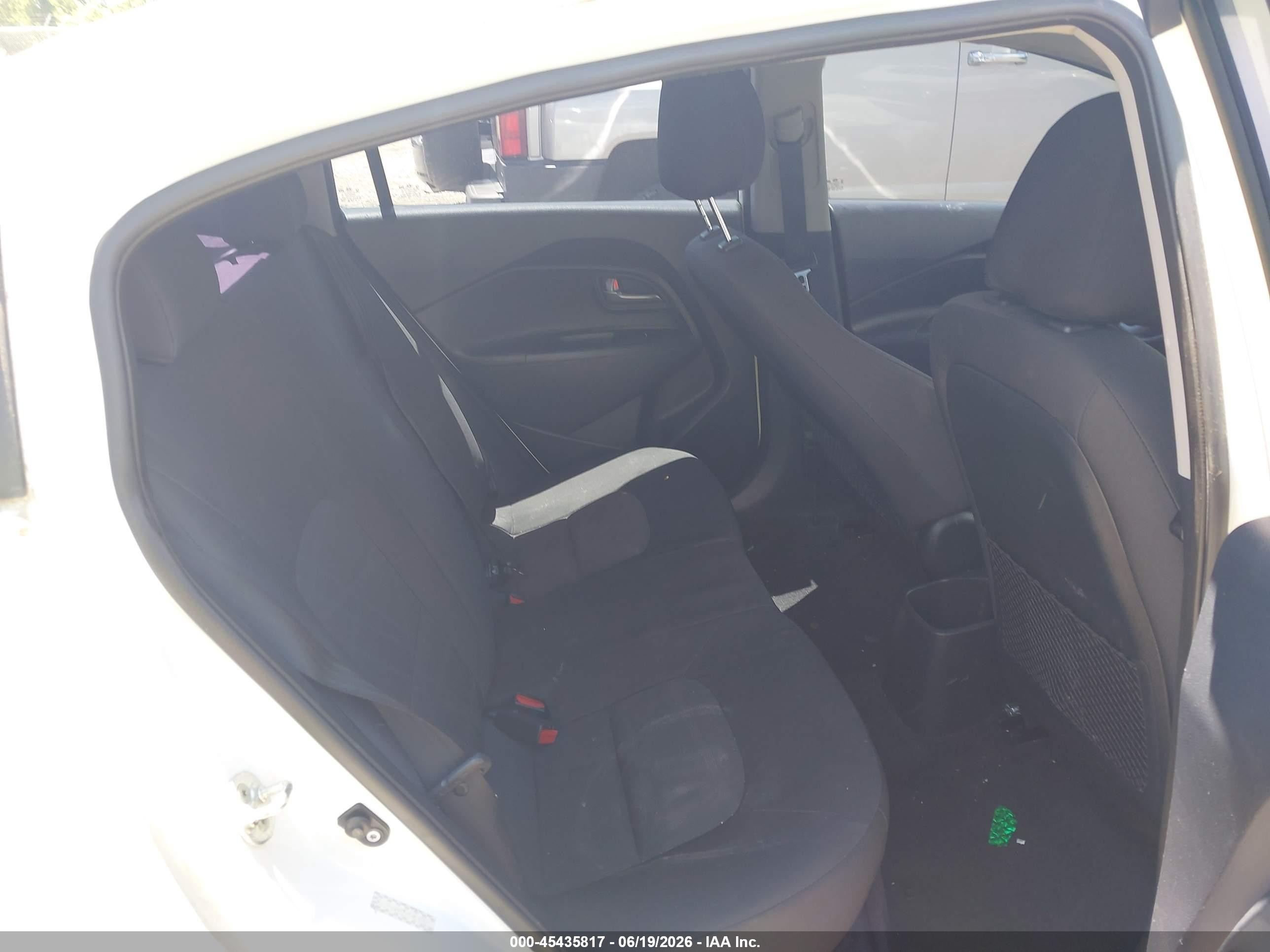 2015 Kia Rio Lx White vin: KNADM4A3XF6454250