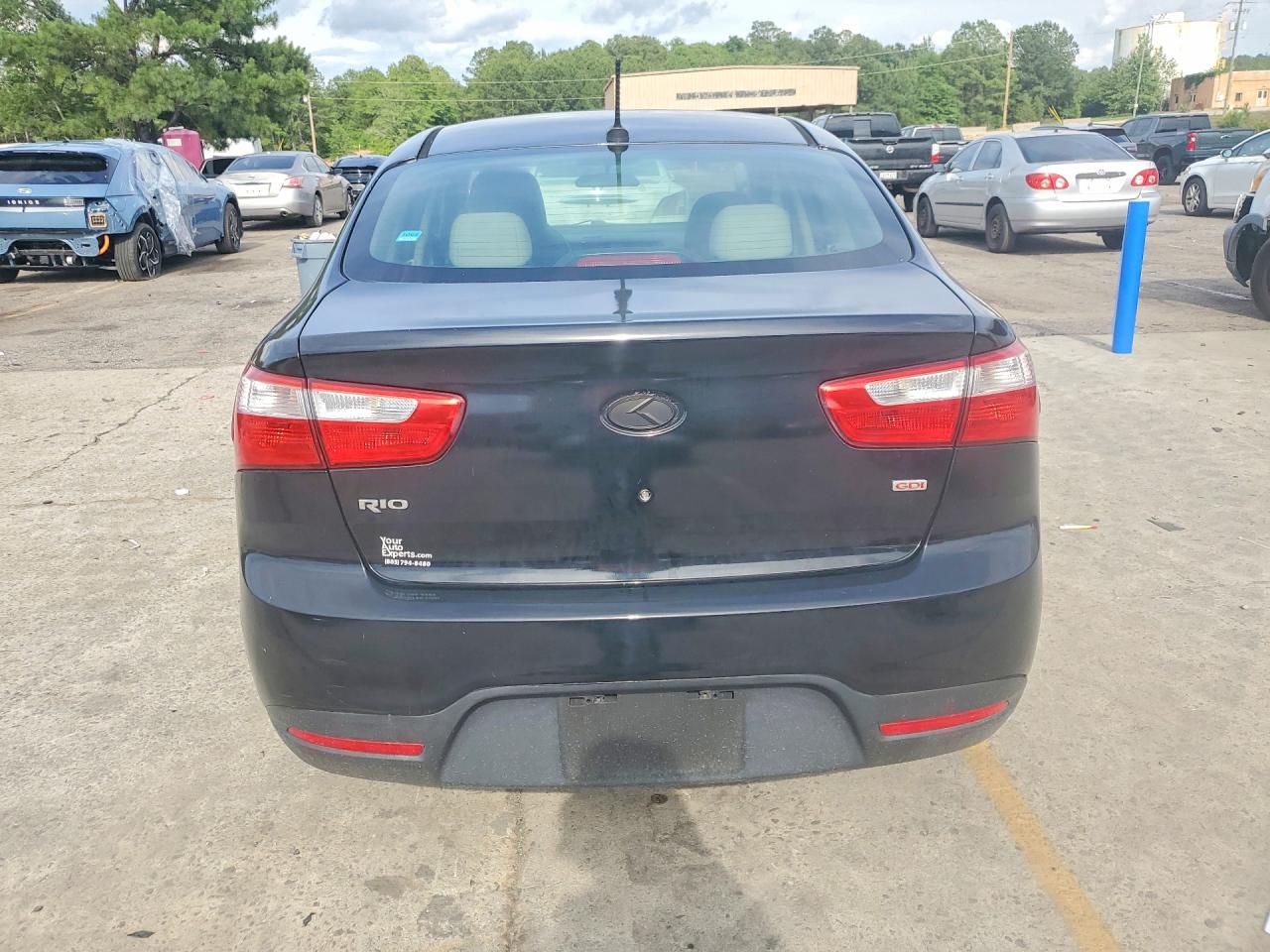 2015 Kia Rio Lx Black vin: KNADM4A3XF6457469