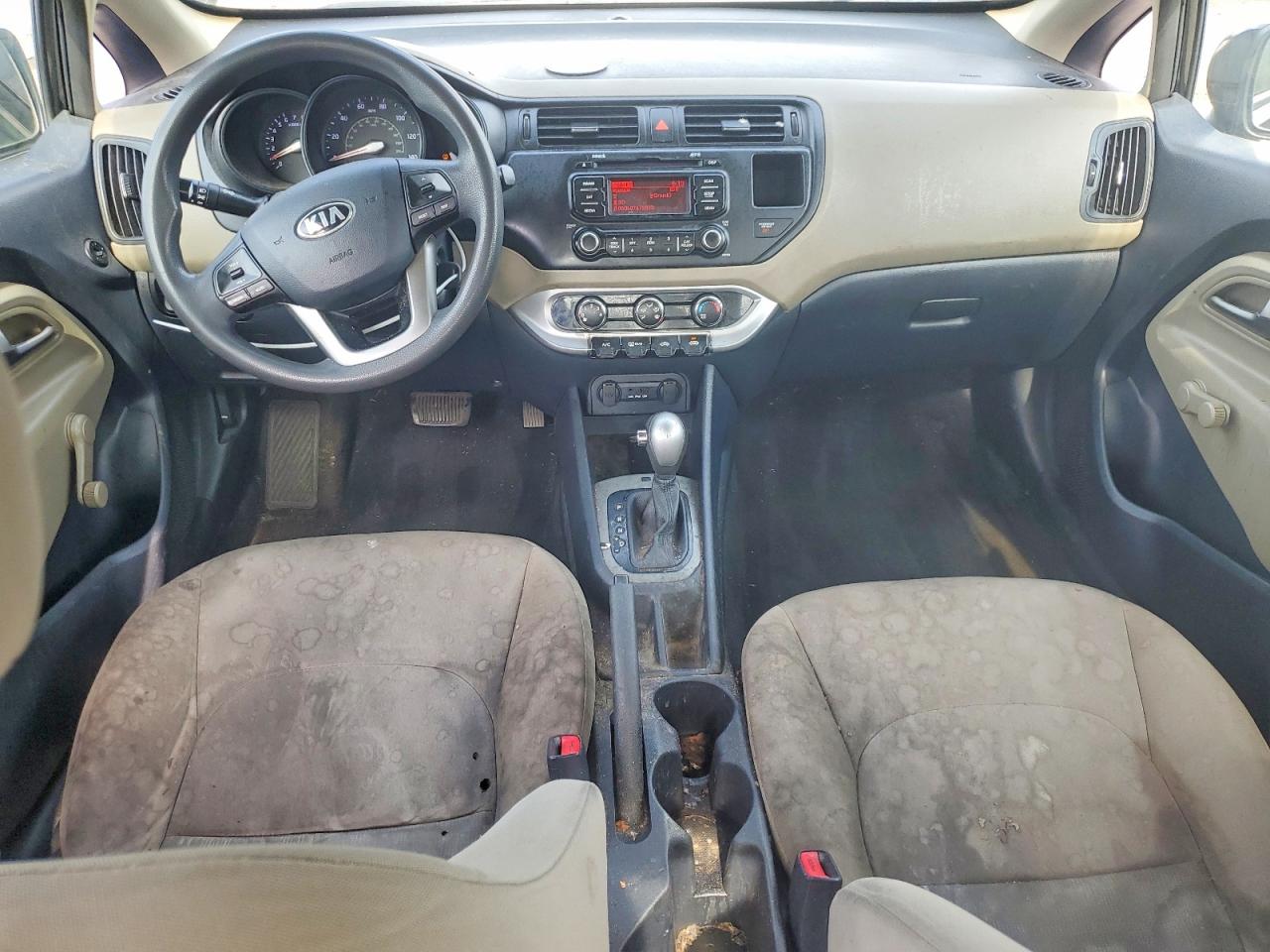 2015 Kia Rio Lx Black vin: KNADM4A3XF6457469