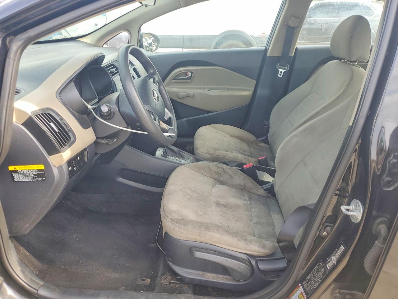 2015 Kia Rio Lx Black vin: KNADM4A3XF6457469