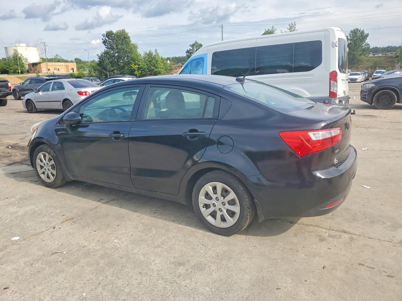 2015 Kia Rio Lx Black vin: KNADM4A3XF6457469