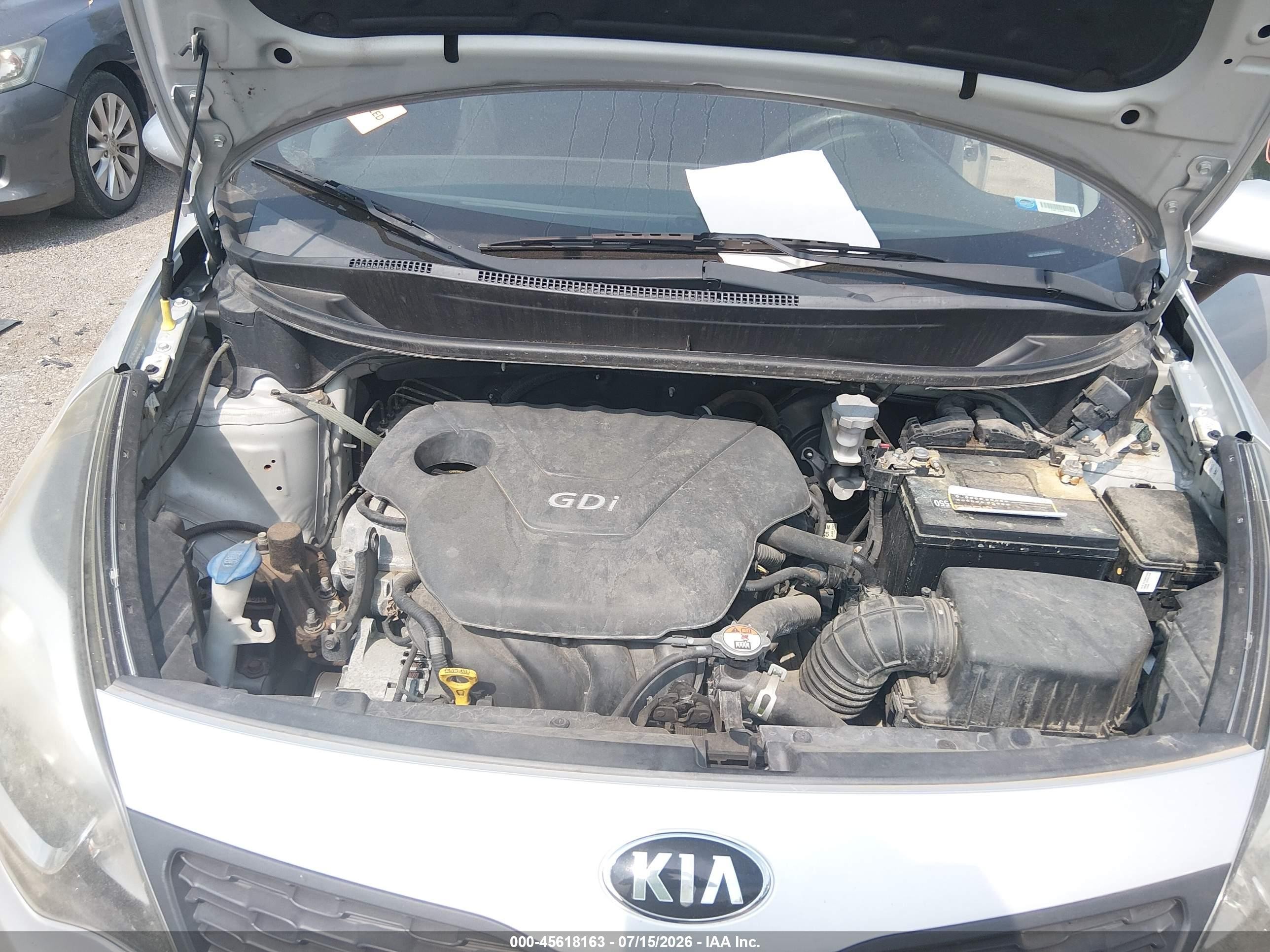 2015 Kia Rio Lx Silver vin: KNADM4A3XF6503804