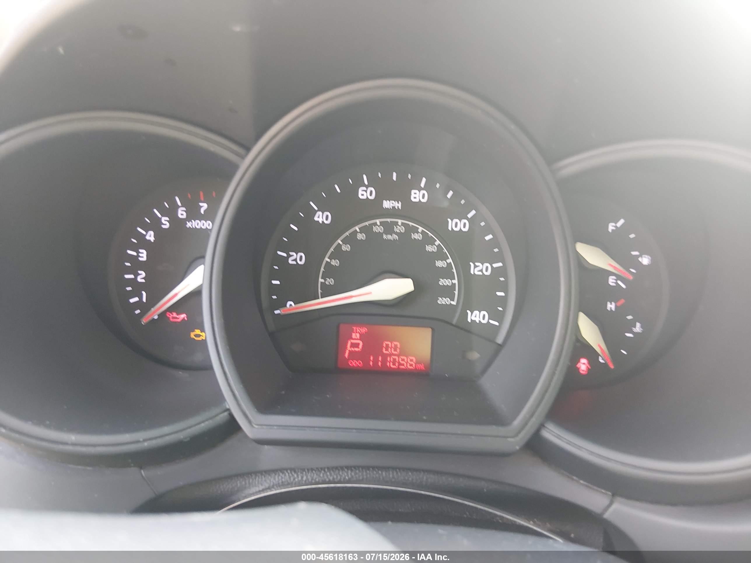 2015 Kia Rio Lx Silver vin: KNADM4A3XF6503804