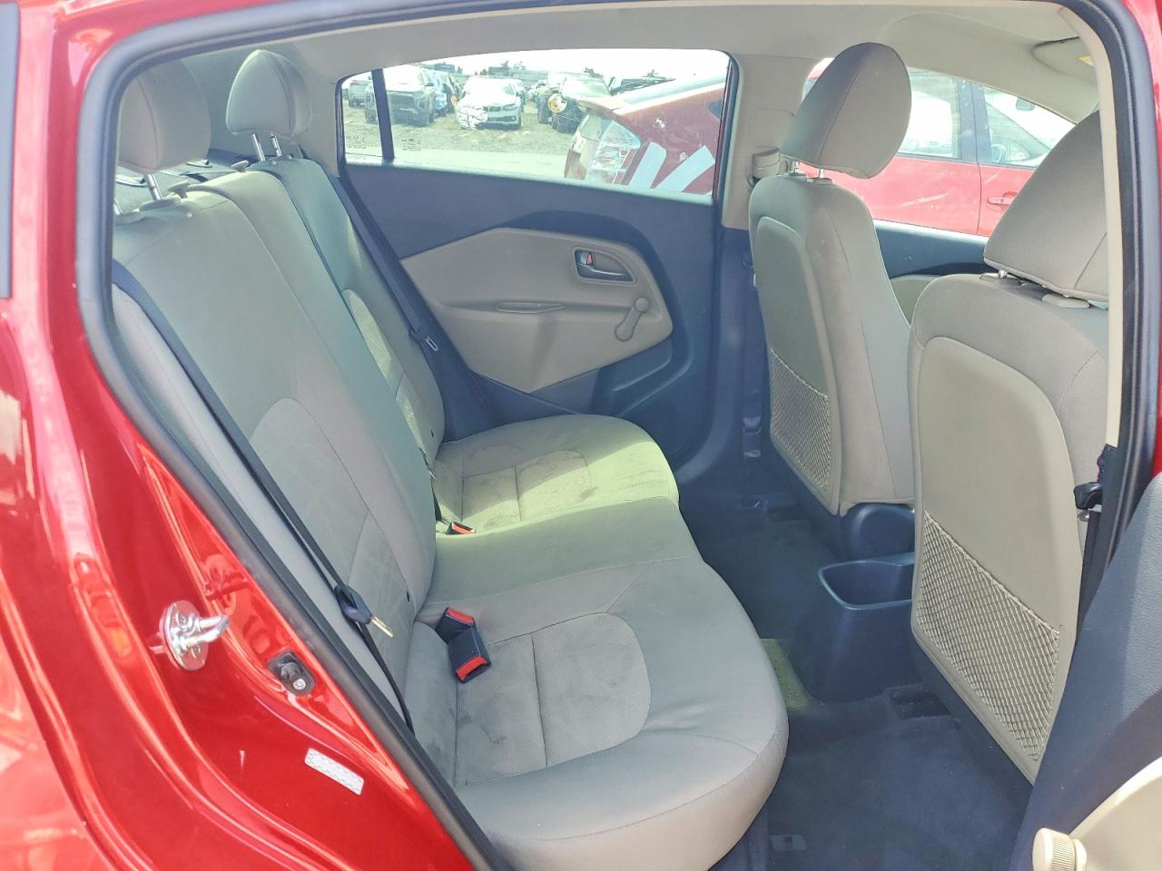 2015 Kia Rio Lx Red vin: KNADM4A3XF6527696