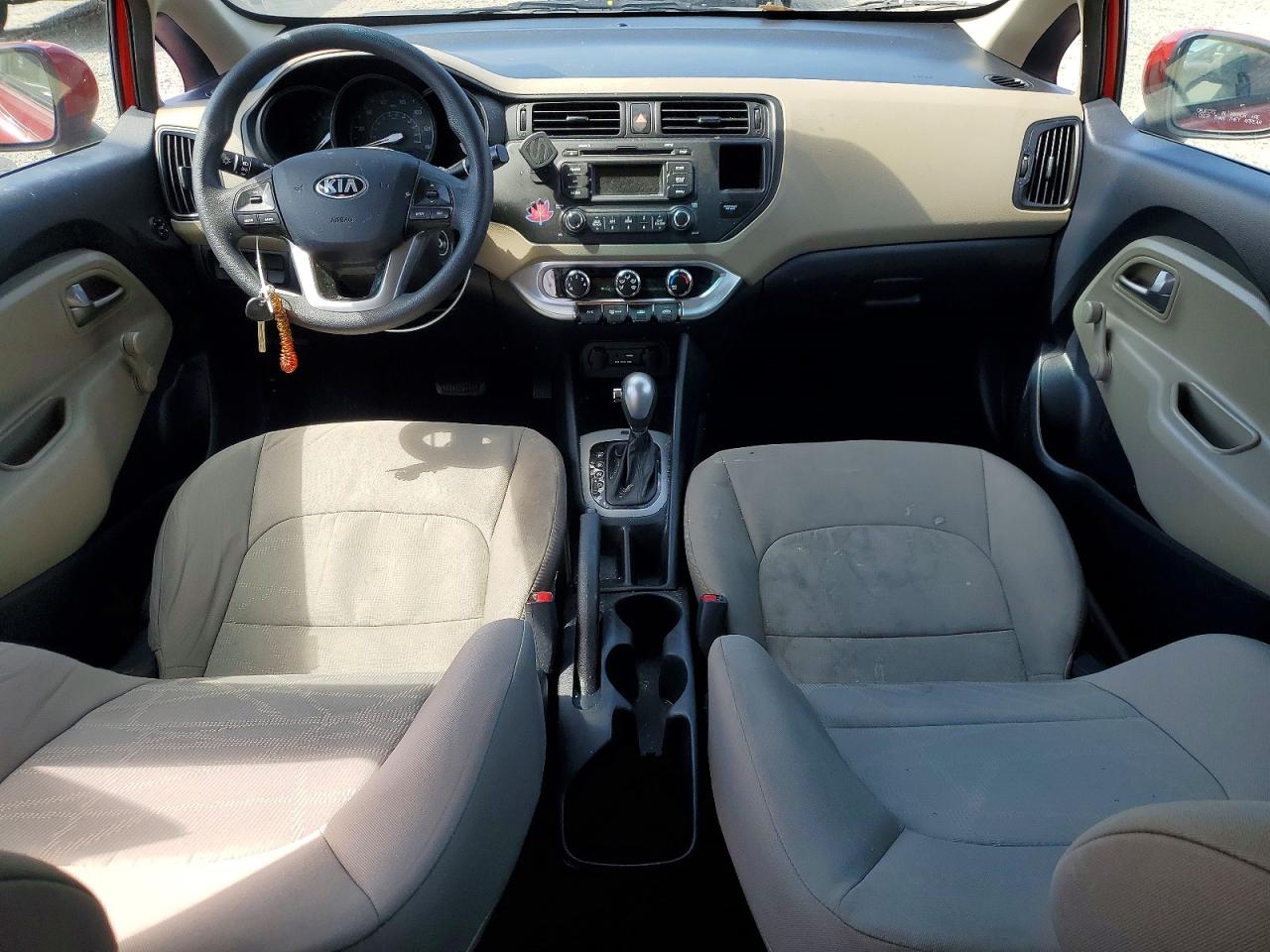 2015 Kia Rio Lx Red vin: KNADM4A3XF6527696