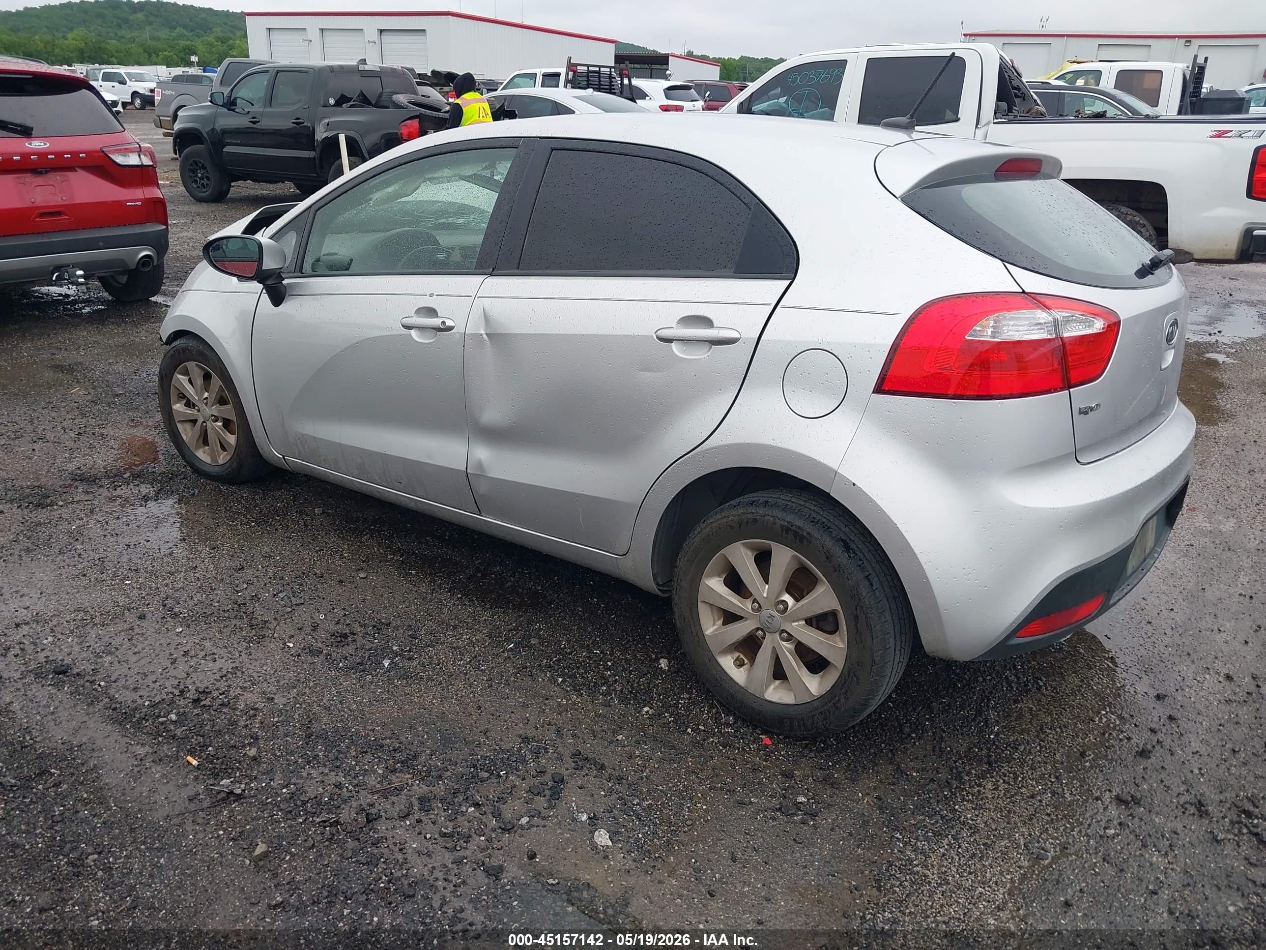 2012 Kia Rio5 Lx Silver vin: KNADM5A30C6017343