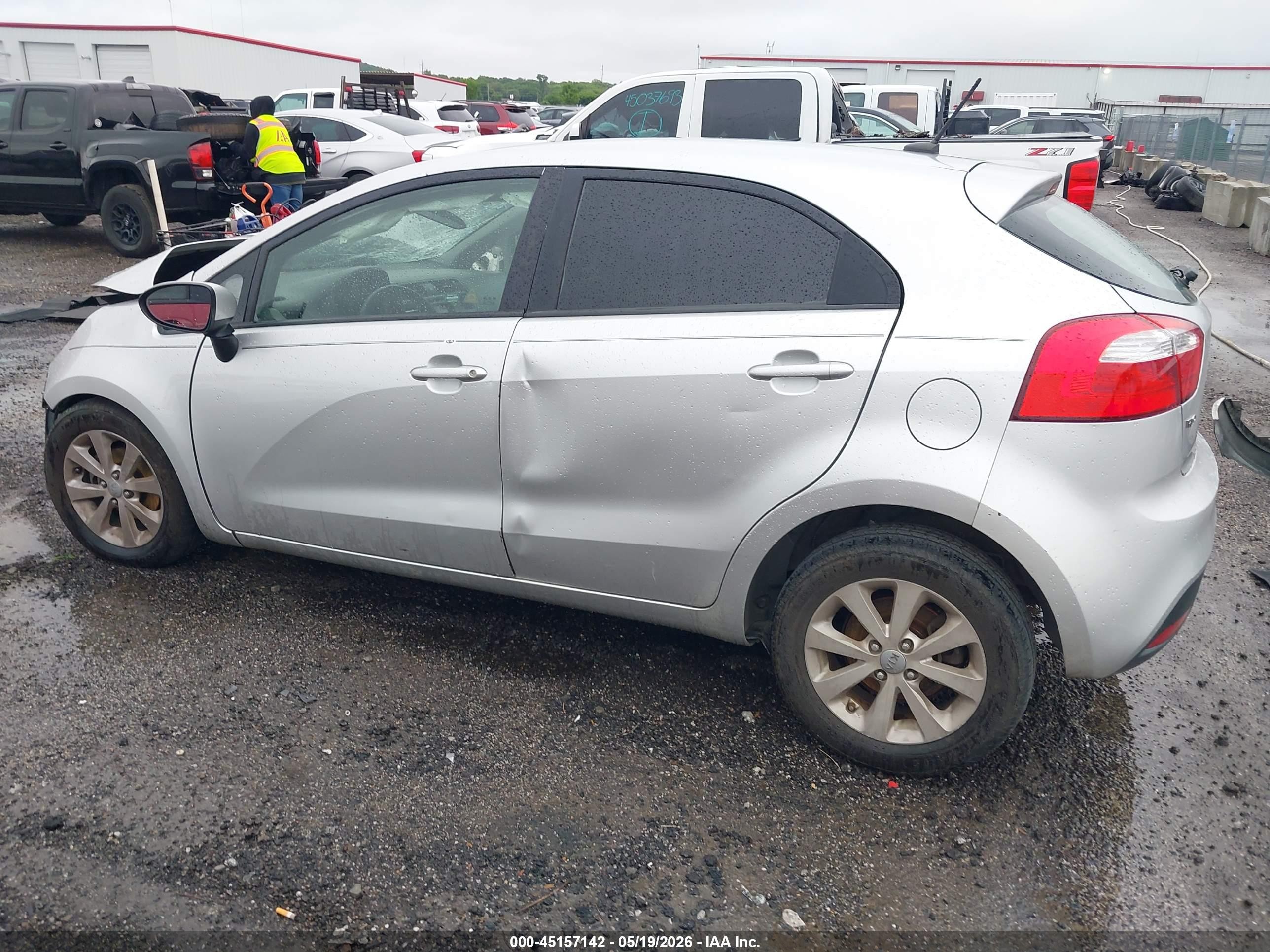 2012 Kia Rio5 Lx Silver vin: KNADM5A30C6017343