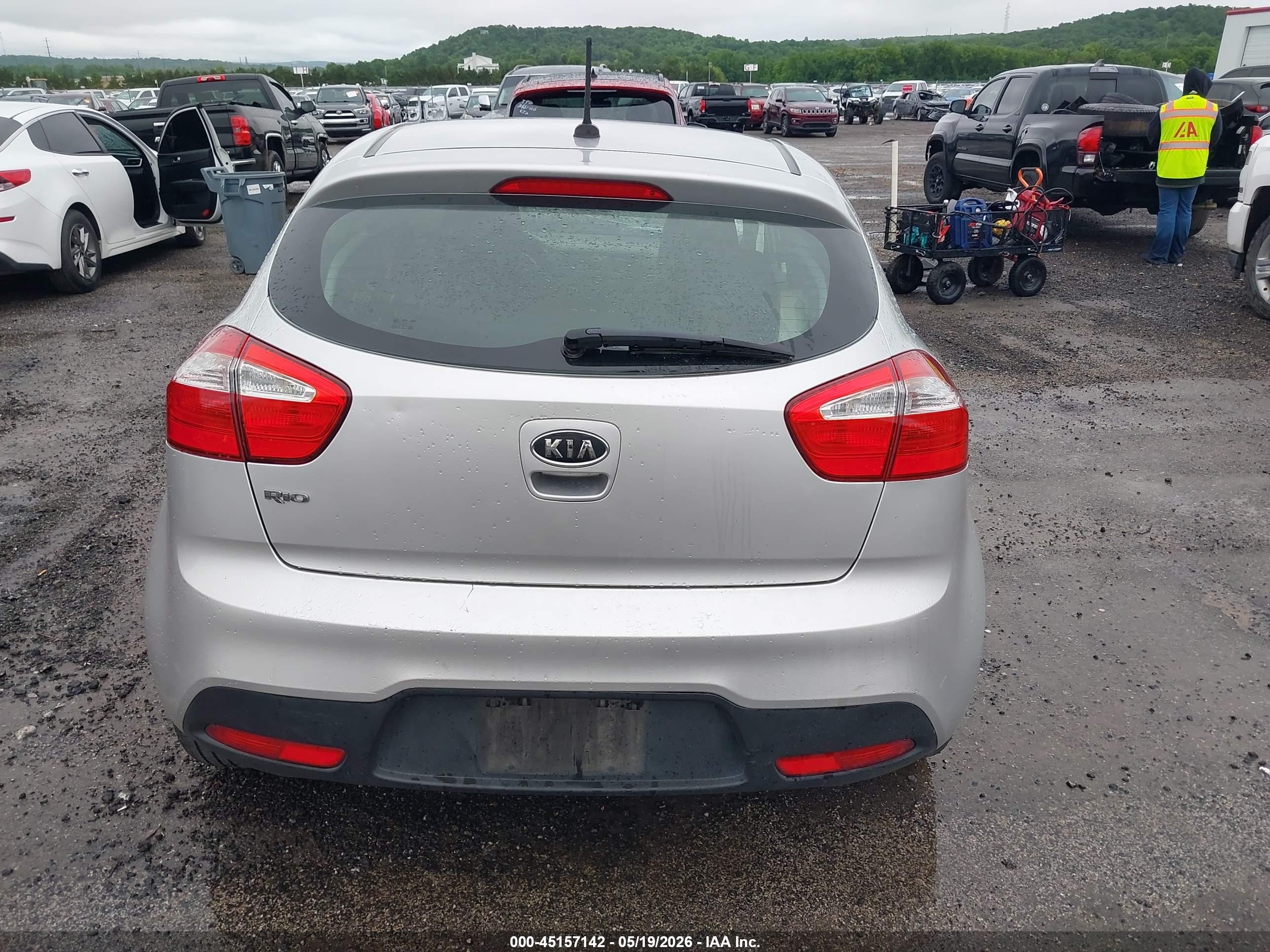 2012 Kia Rio5 Lx Silver vin: KNADM5A30C6017343