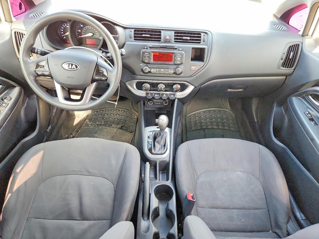 2012 Kia Rio Lx Silver vin: KNADM5A30C6050908