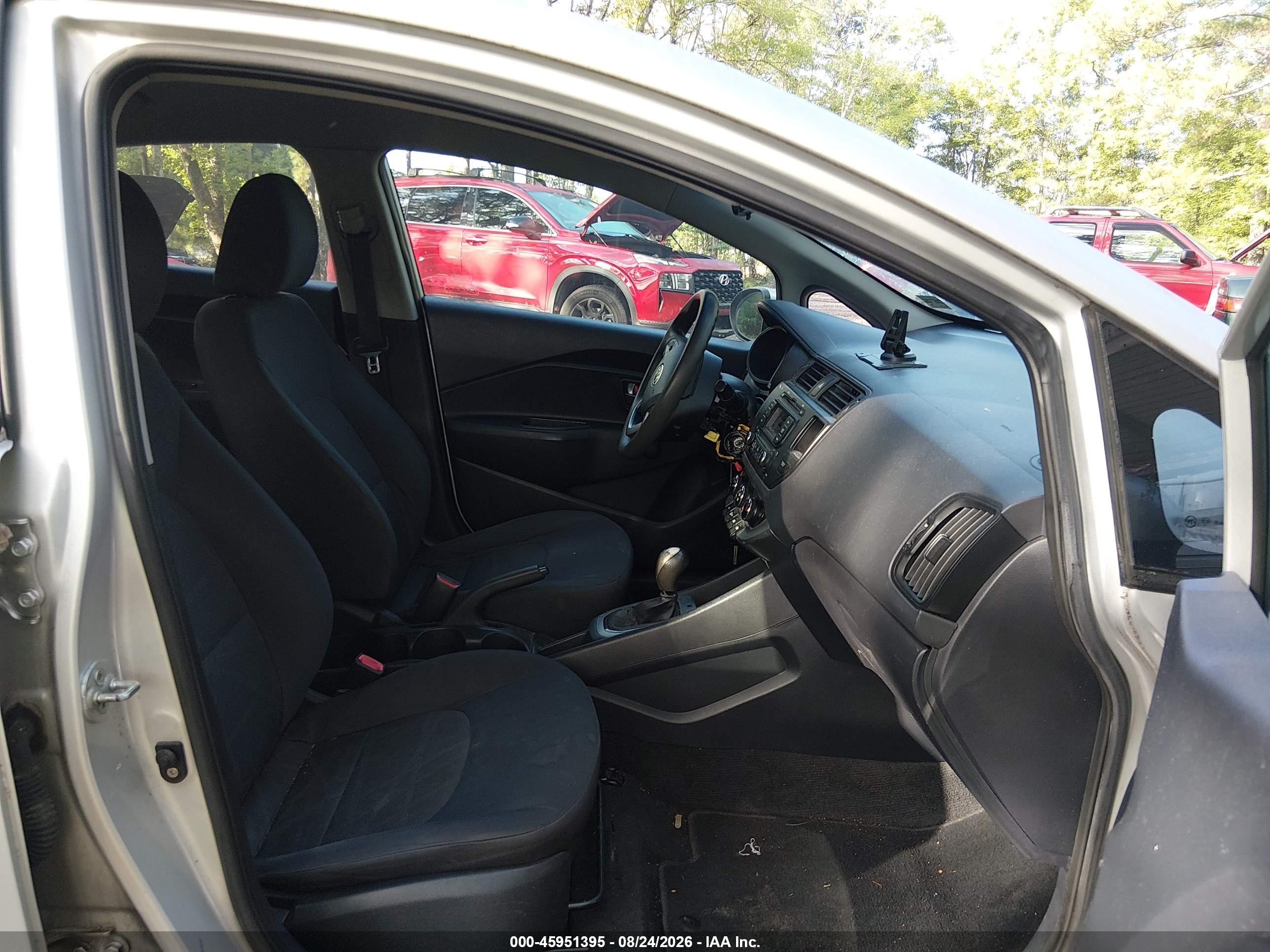 2013 Kia Rio Lx Silver vin: KNADM5A30D6108663