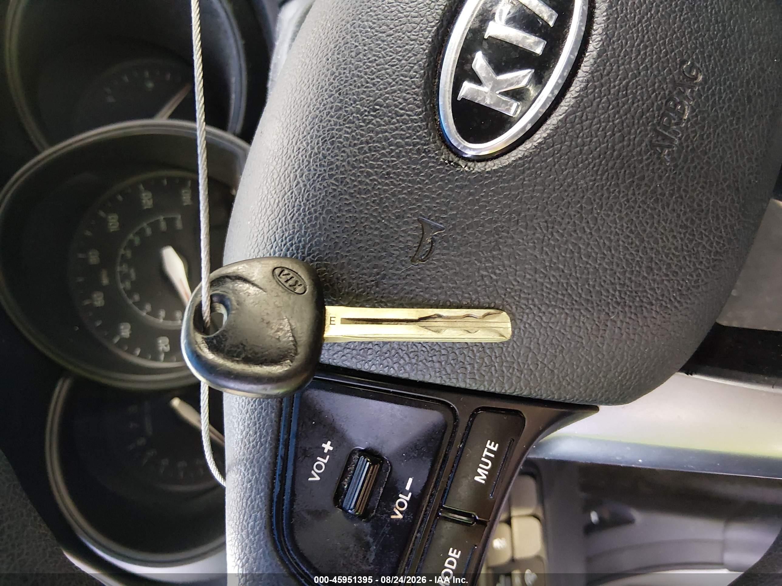 2013 Kia Rio Lx Silver vin: KNADM5A30D6108663