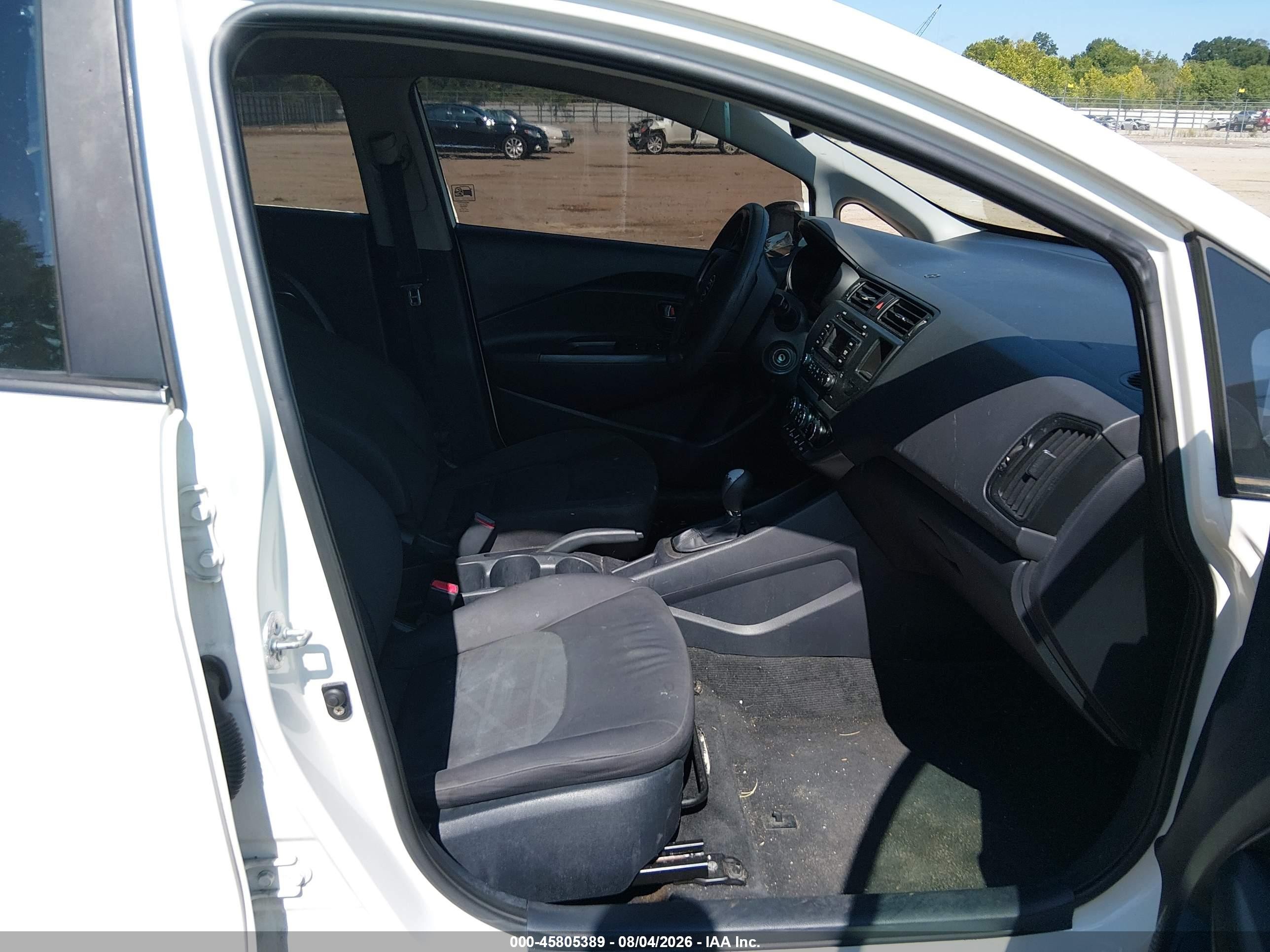 2013 Kia Rio Lx Белый vin: KNADM5A30D6118934