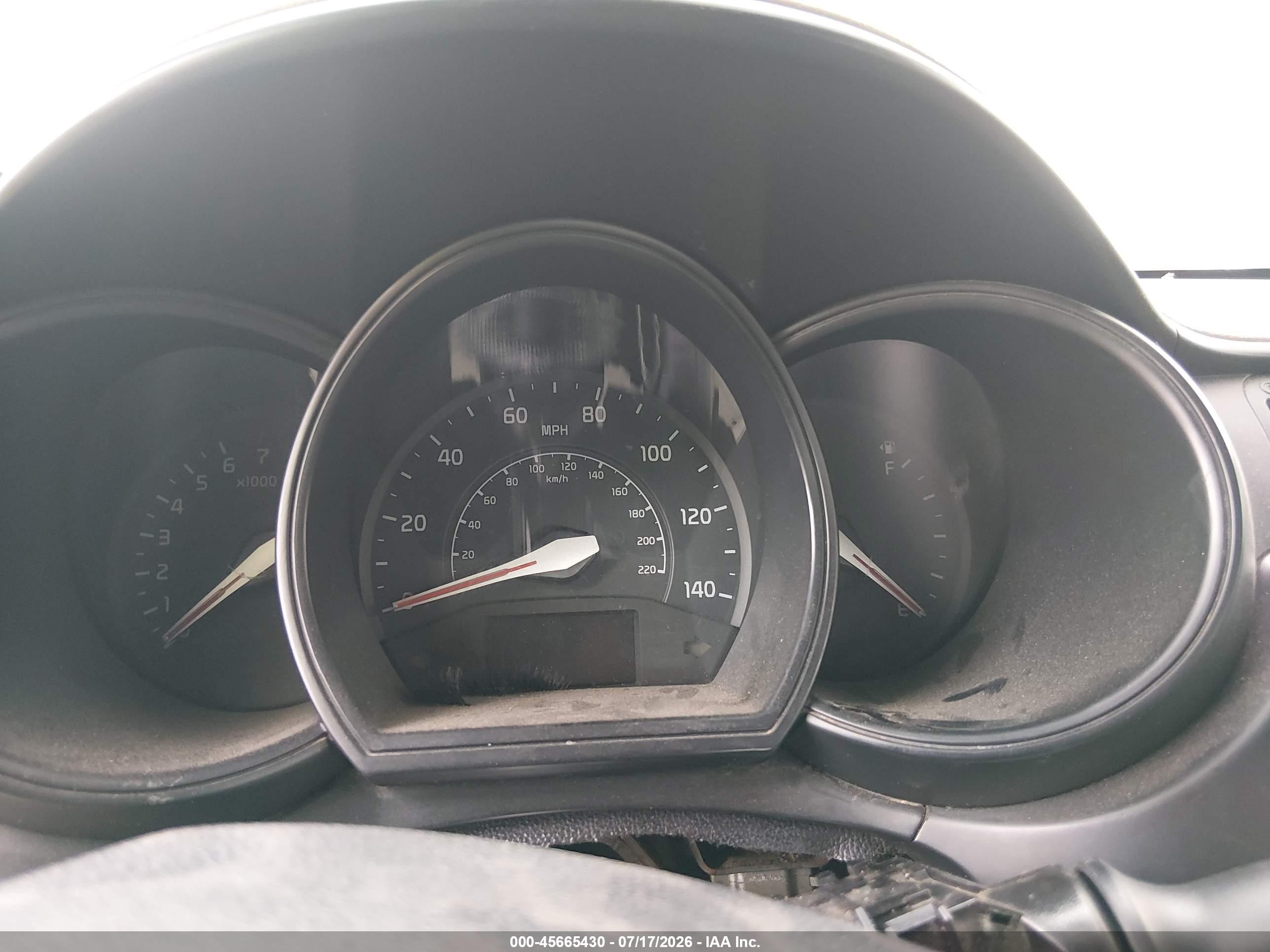 2013 Kia Rio Lx White vin: KNADM5A30D6151657