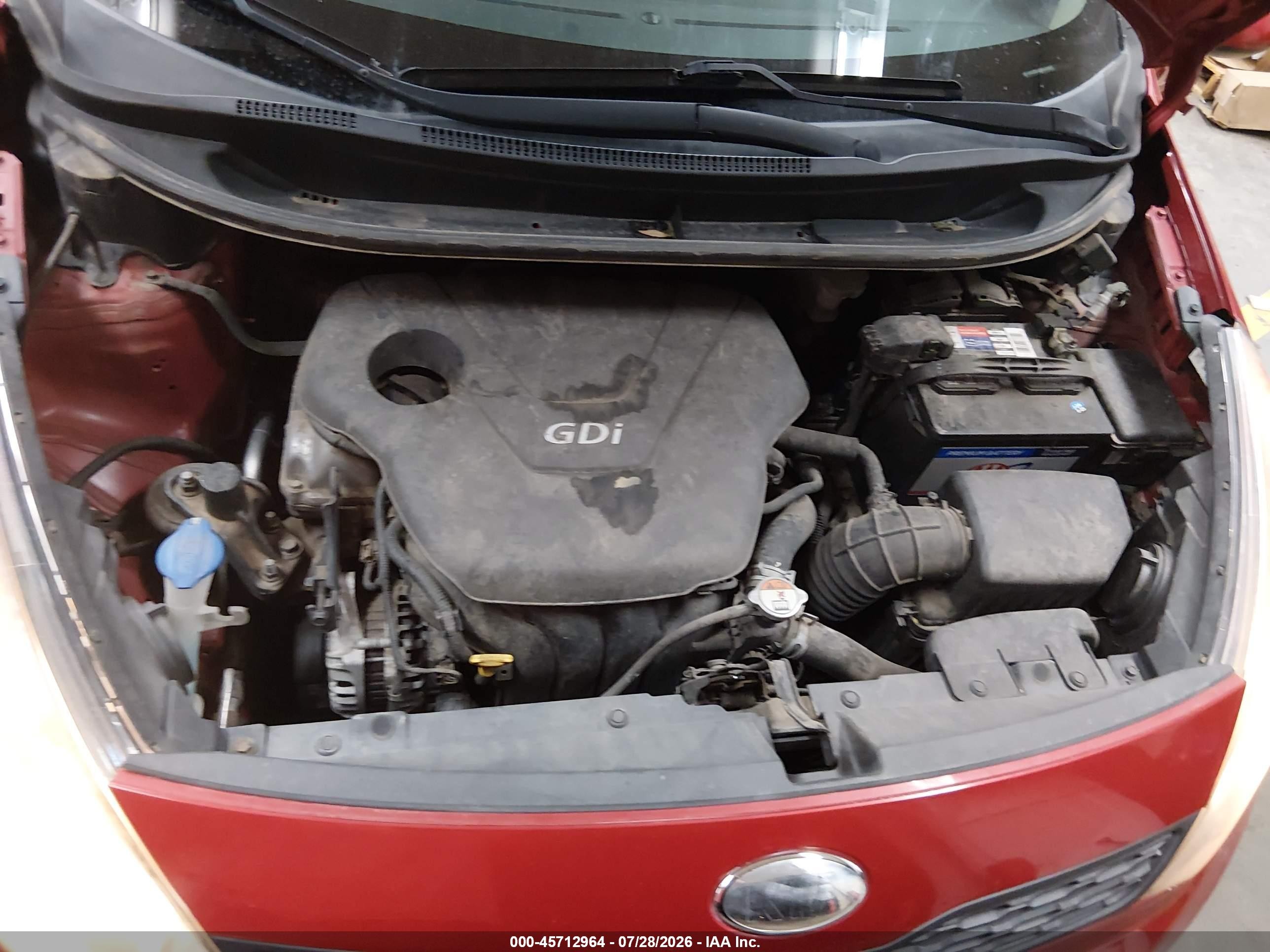 2014 Kia Rio Lx Red vin: KNADM5A30E6415929