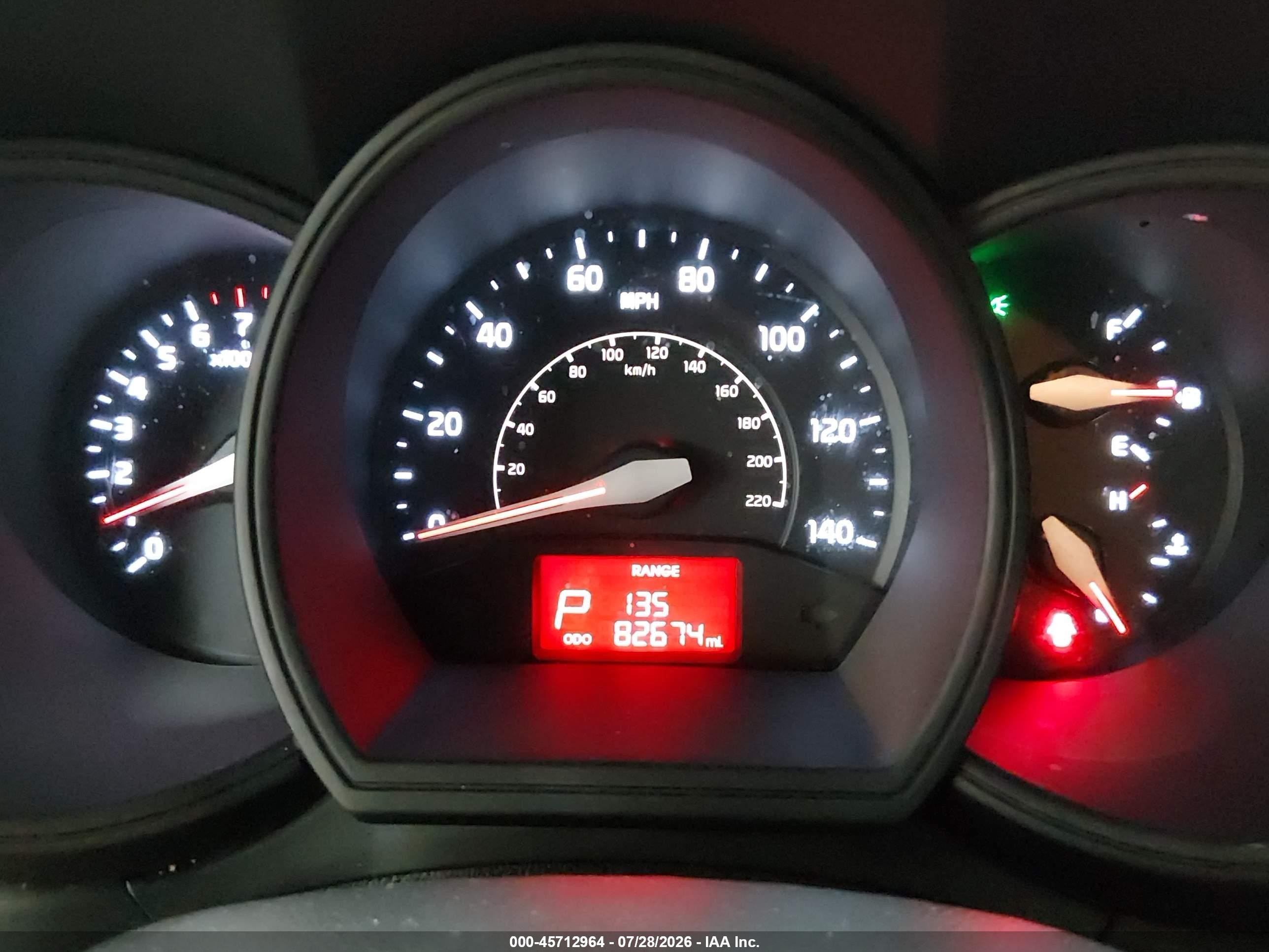 2014 Kia Rio Lx Red vin: KNADM5A30E6415929