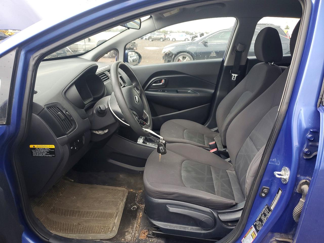 2014 Kia Rio Lx Blue vin: KNADM5A30E6954969
