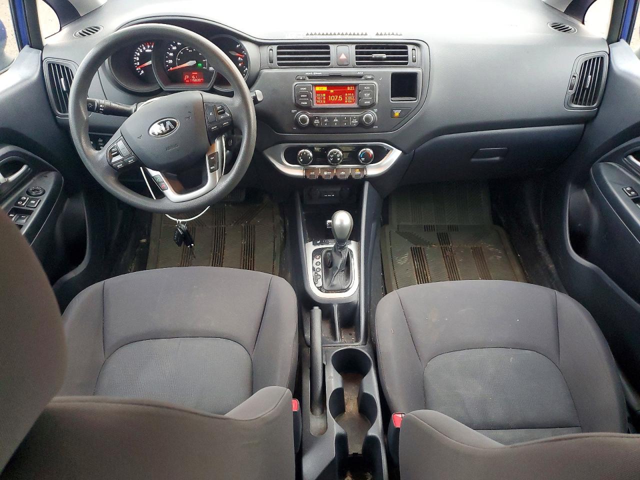 2014 Kia Rio Lx Blue vin: KNADM5A30E6954969