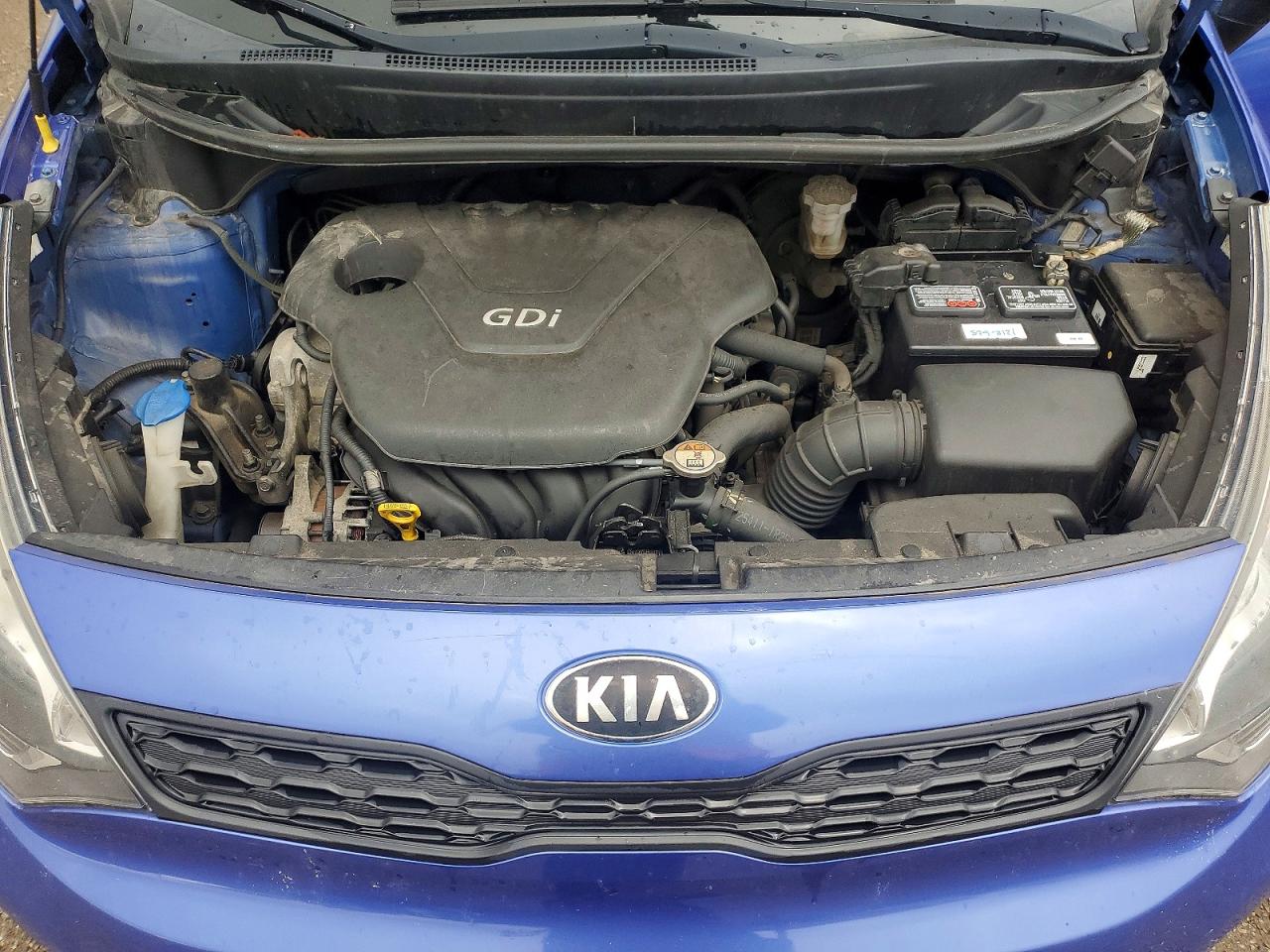 2014 Kia Rio Lx Blue vin: KNADM5A30E6954969