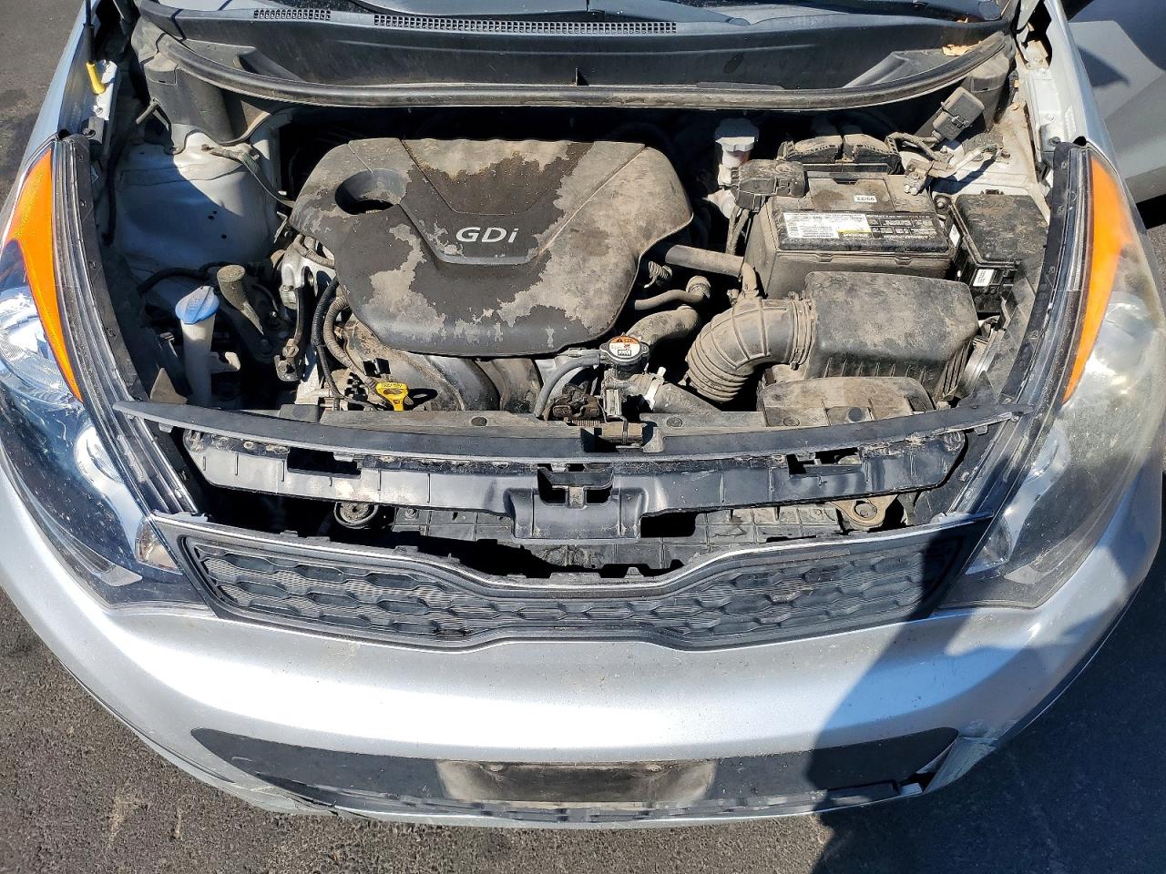 2015 Kia Rio Lx Silver vin: KNADM5A30F6459110