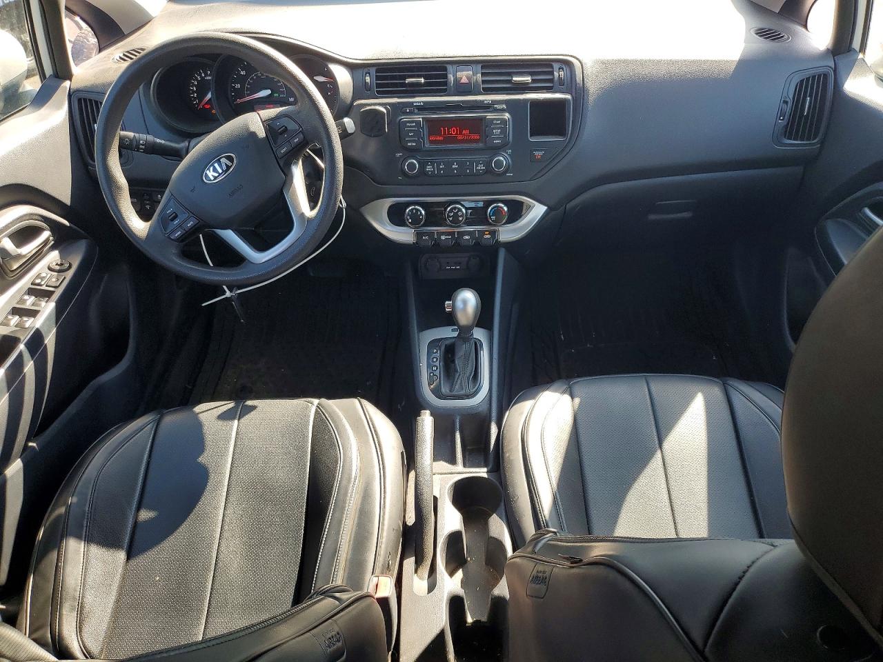 2015 Kia Rio Lx Silver vin: KNADM5A30F6459110
