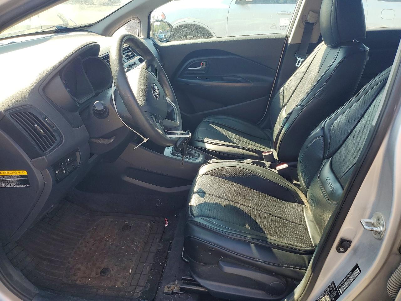 2015 Kia Rio Lx Silver vin: KNADM5A30F6459110