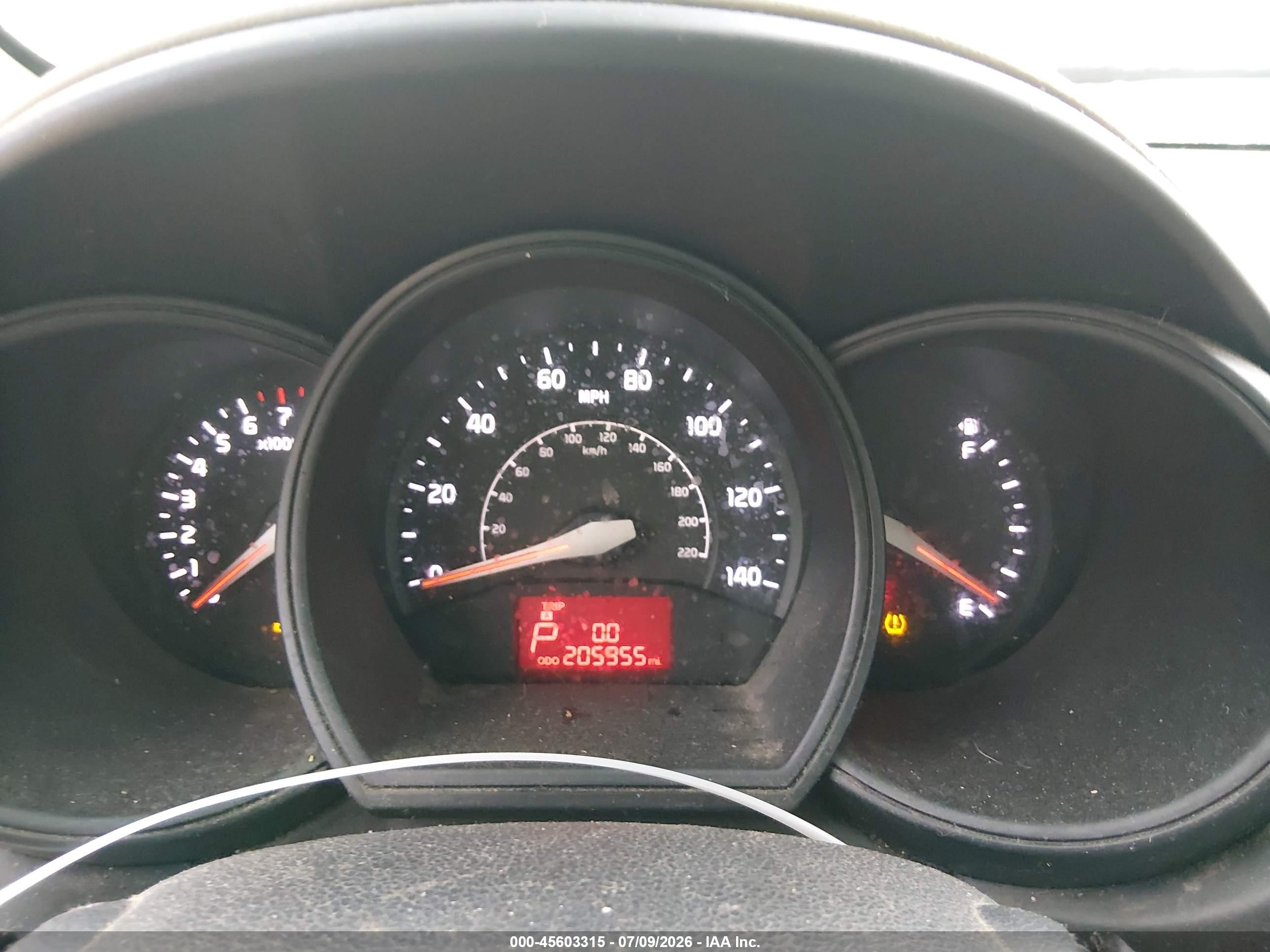 2013 Kia Rio Lx Red vin: KNADM5A31D6131336