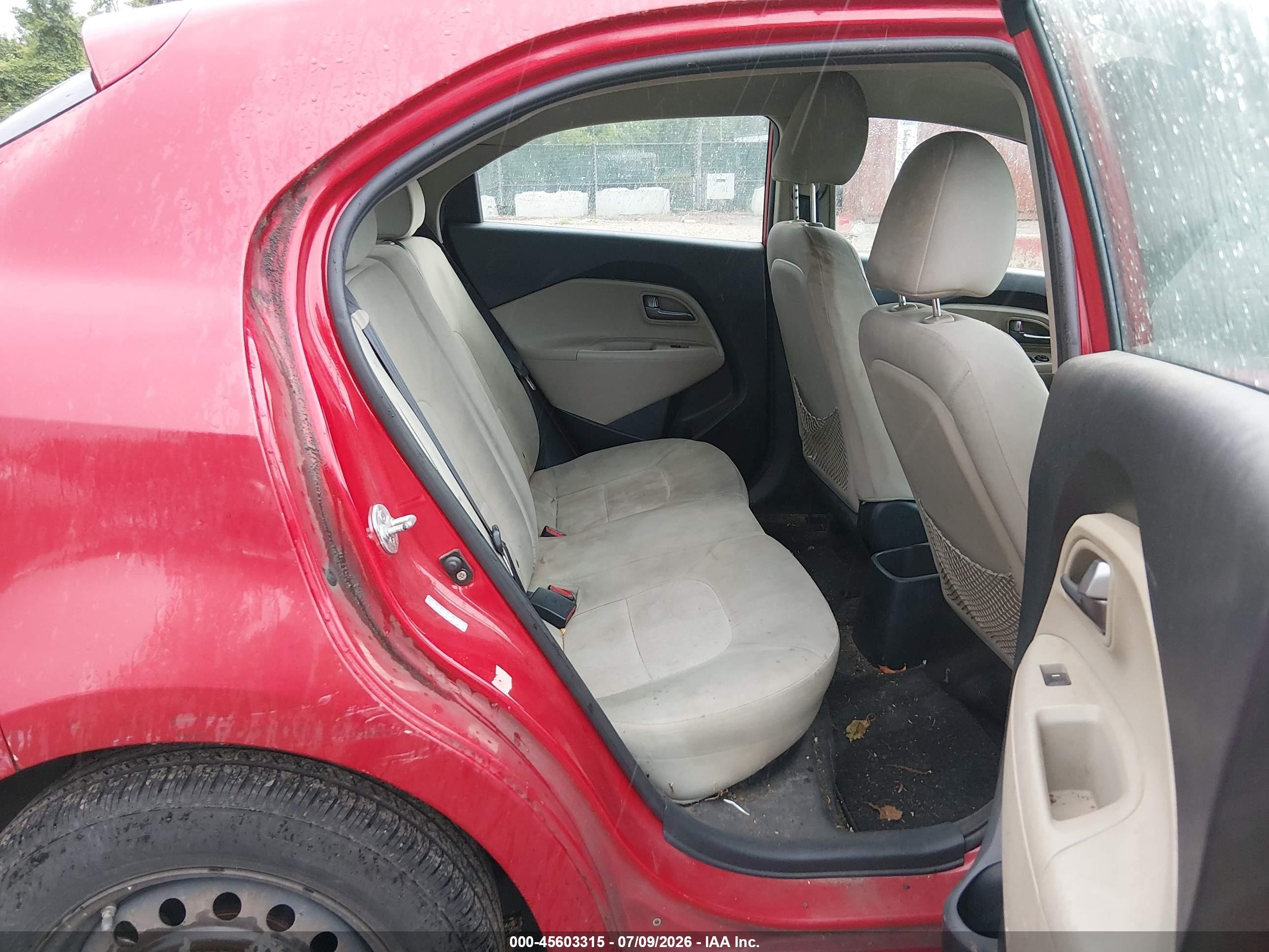 2013 Kia Rio Lx Red vin: KNADM5A31D6131336