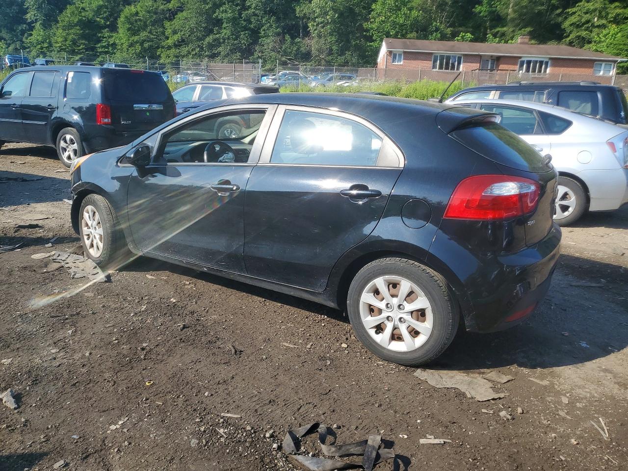 2013 Kia Rio Lx Black vin: KNADM5A31D6288686