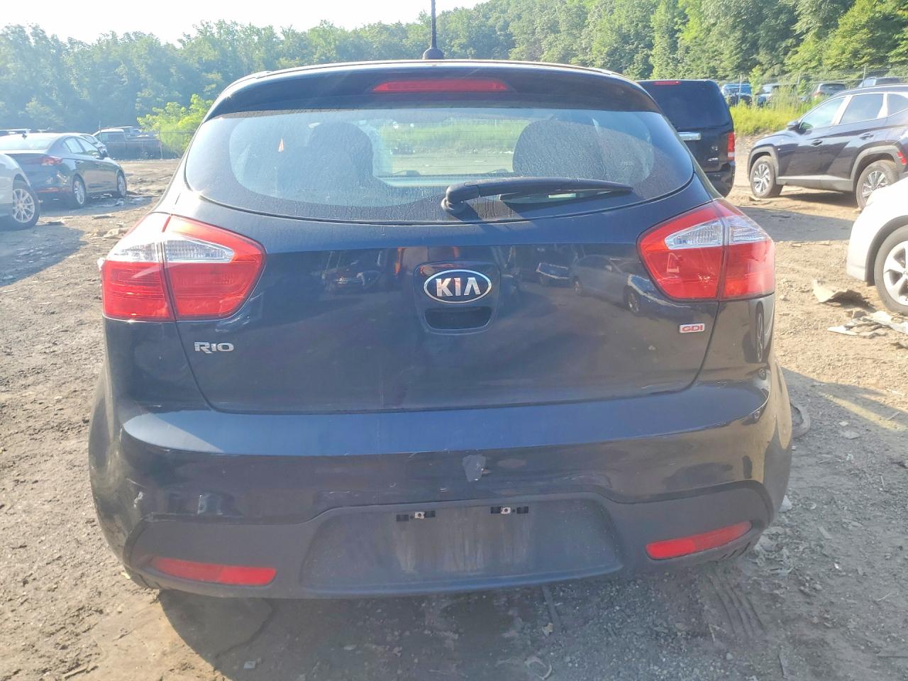 2013 Kia Rio Lx Black vin: KNADM5A31D6288686