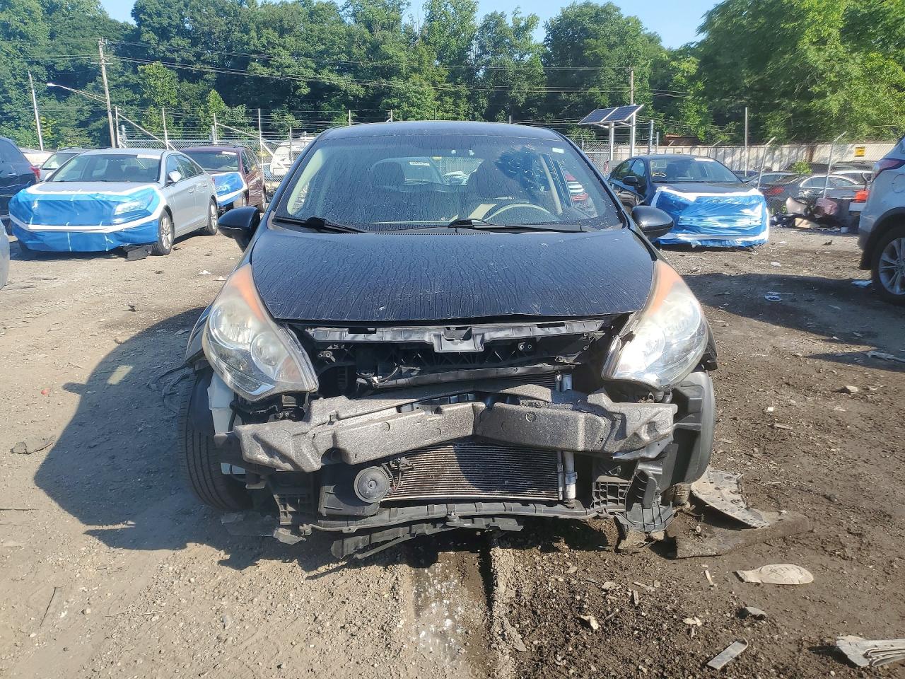 2013 Kia Rio Lx Black vin: KNADM5A31D6288686