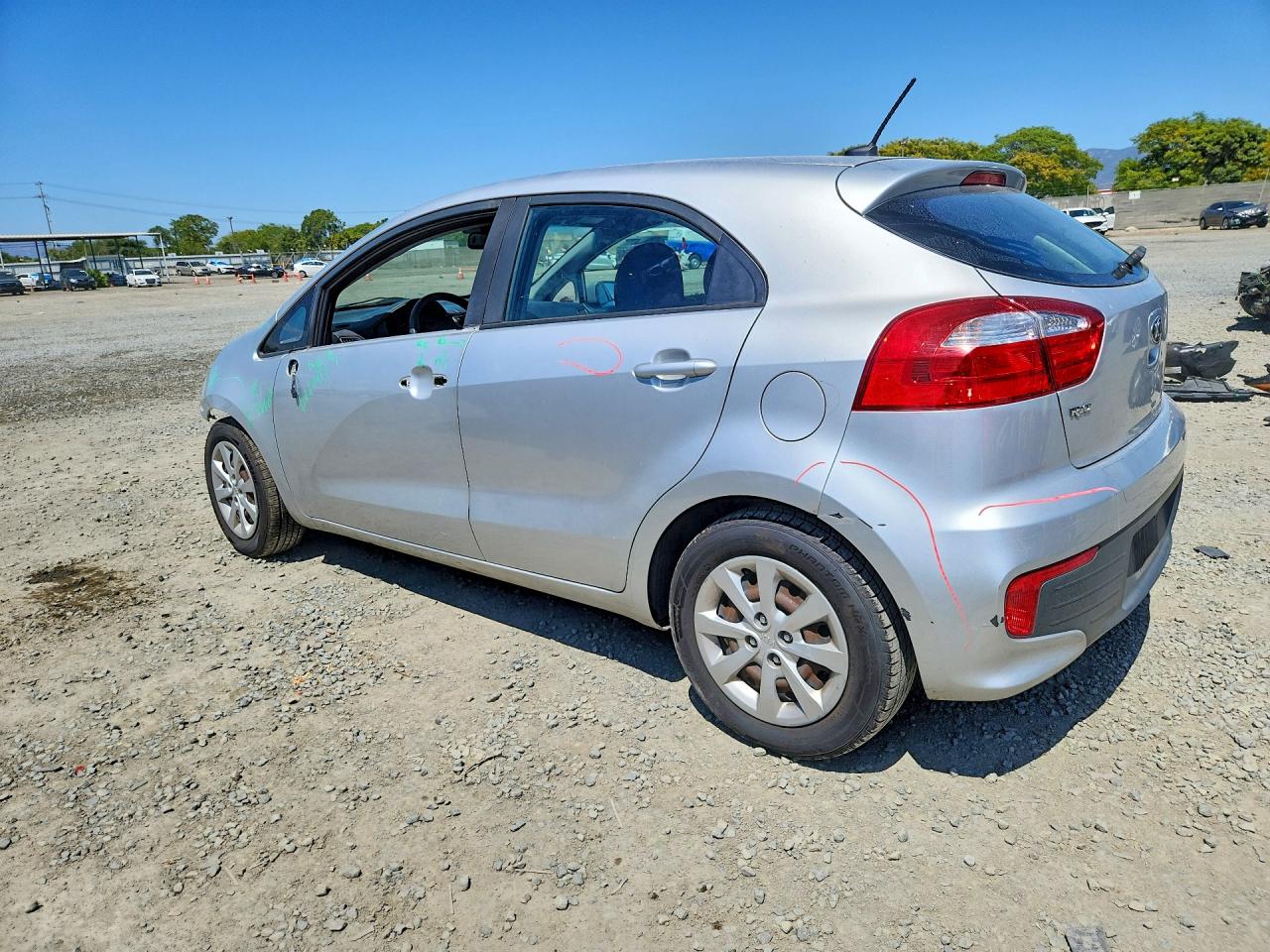 2016 Kia Rio Lx Silver vin: KNADM5A31G6699493