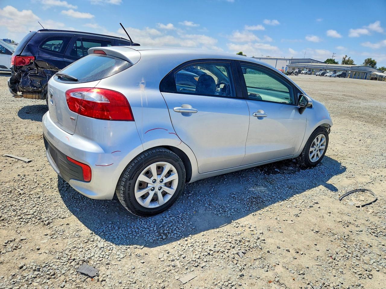 2016 Kia Rio Lx Silver vin: KNADM5A31G6699493
